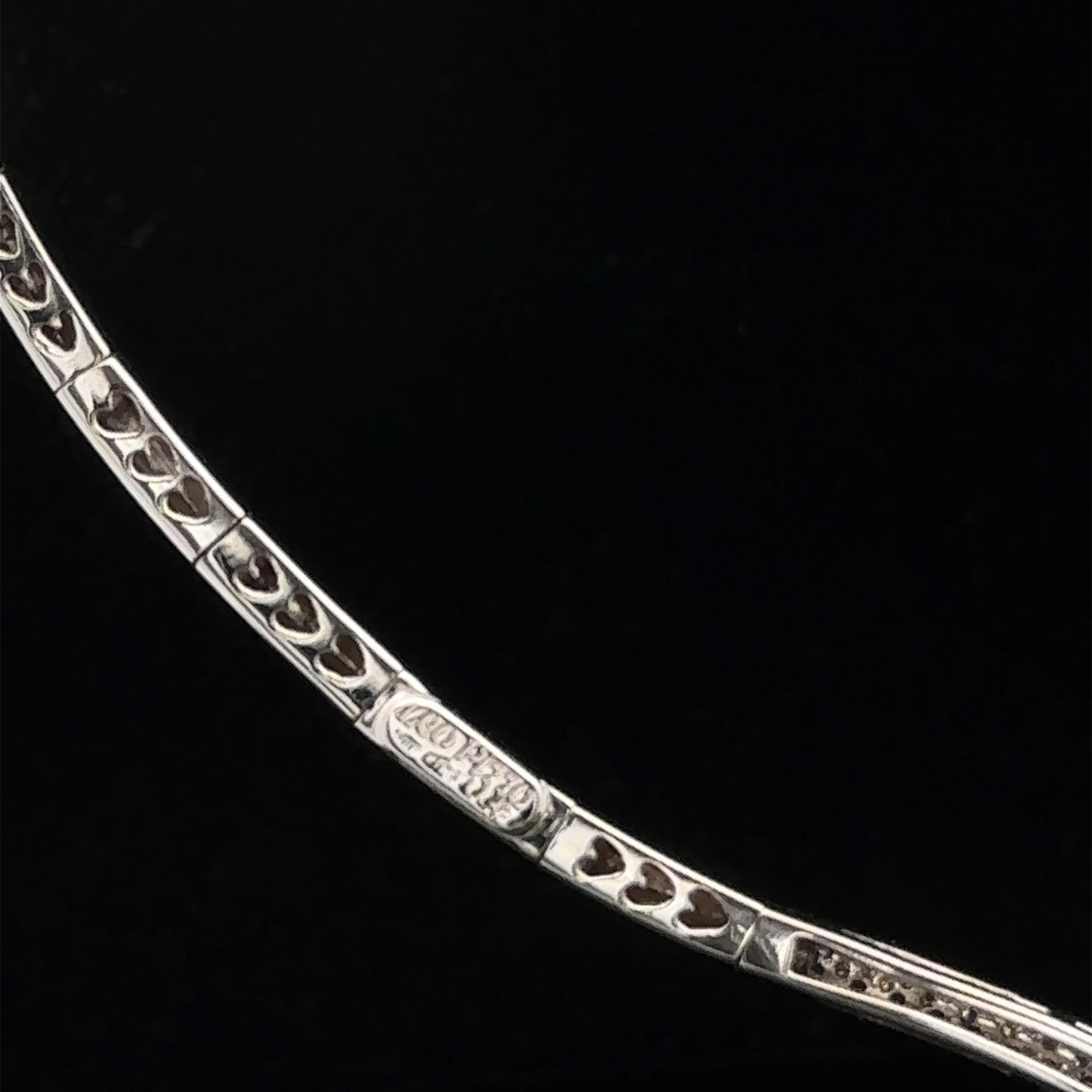 Brilliant Cut Leo Pizzo White Gold 1.25ctw Diamond Twist Center Sectional Choker Necklace For Sale