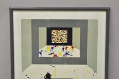 Leo Posillico Serigraphie-Bleistift signiertes Bleistift signiert nummeriert „Künstler haben viel Spaß“ 216/295