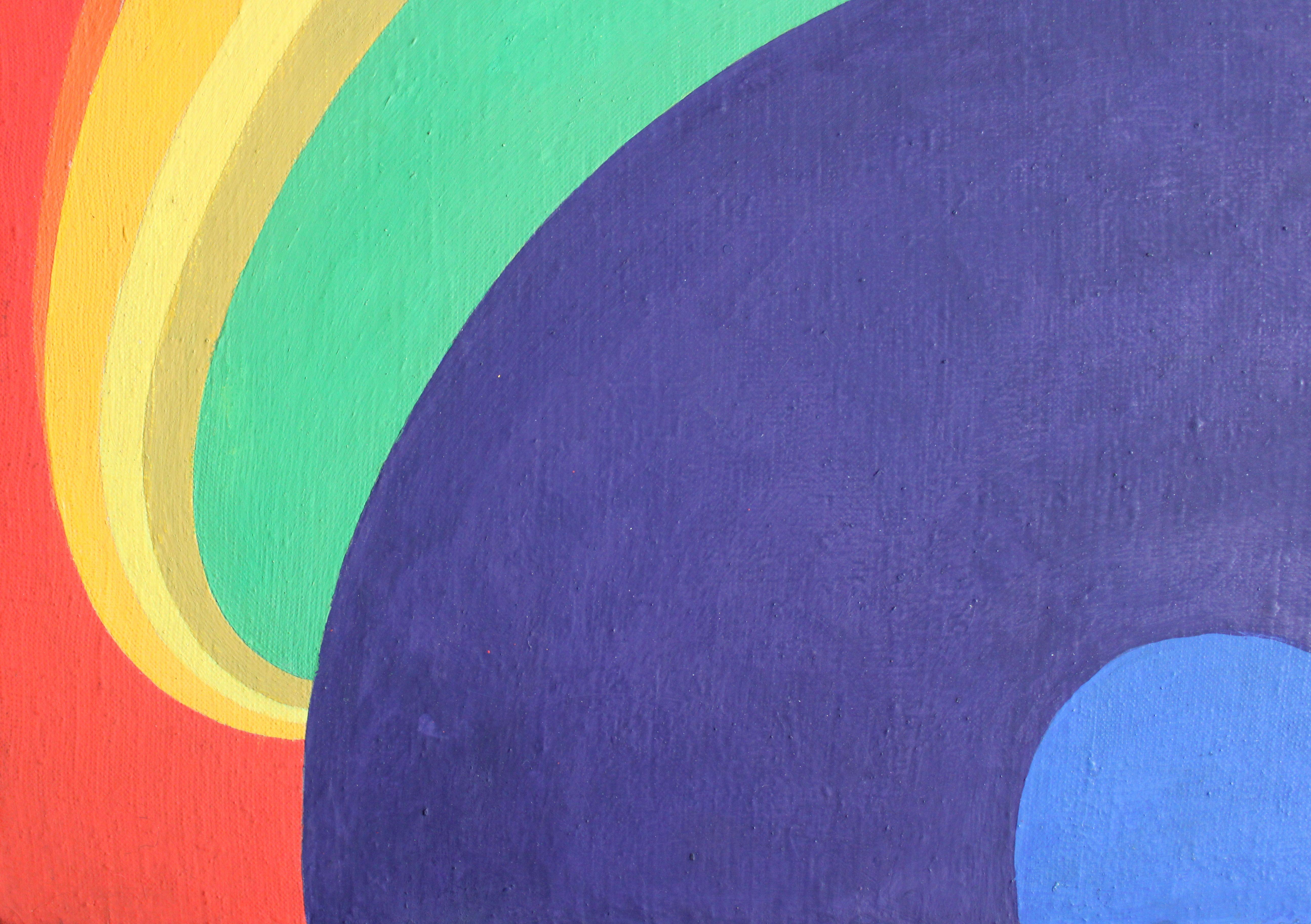 Komposition. 1973, Leinwand, synthetische Tempera, Kalt-Enkaustik, 87x64 cm (Geometrische Abstraktion), Painting, von Leo Preiss