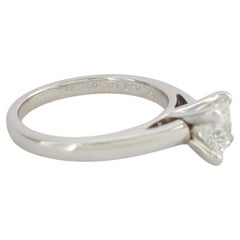 Leo Princess Brilliant Cut Diamond Solitaire Engagement Ring