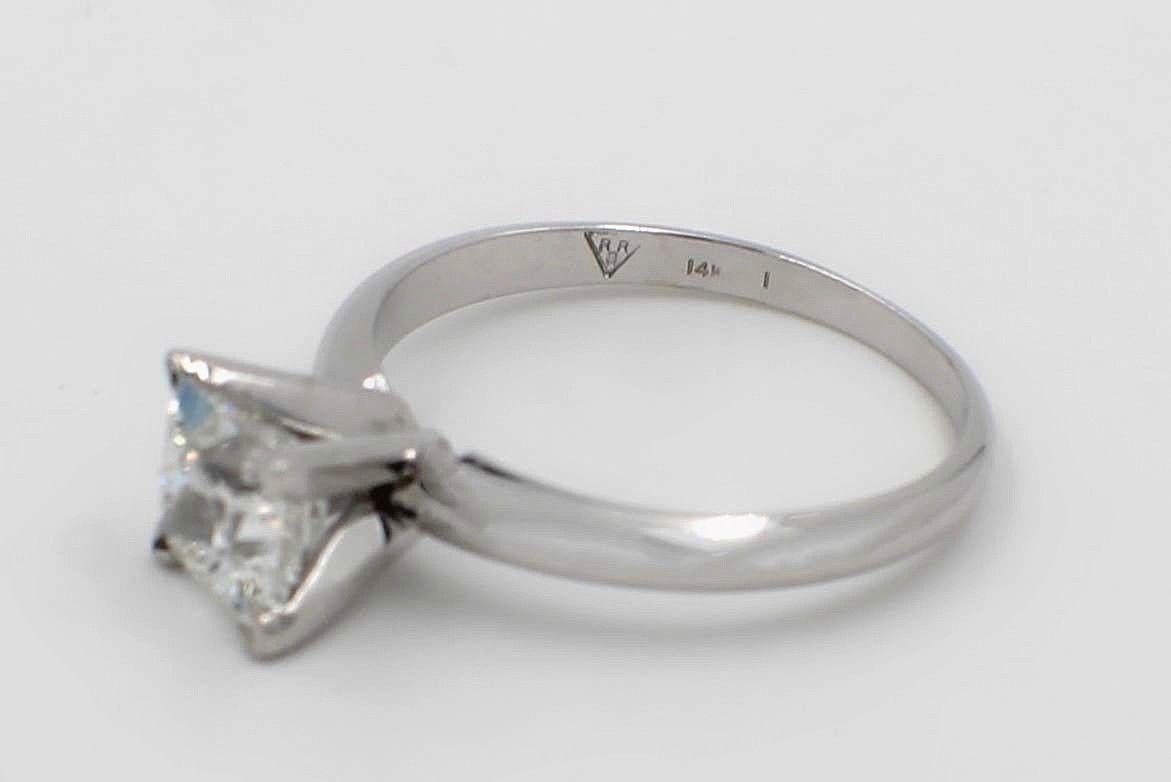 4 prong princess cut engagement ring