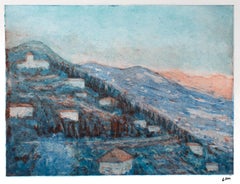 "Blue Mountains" 1983 Aquatint