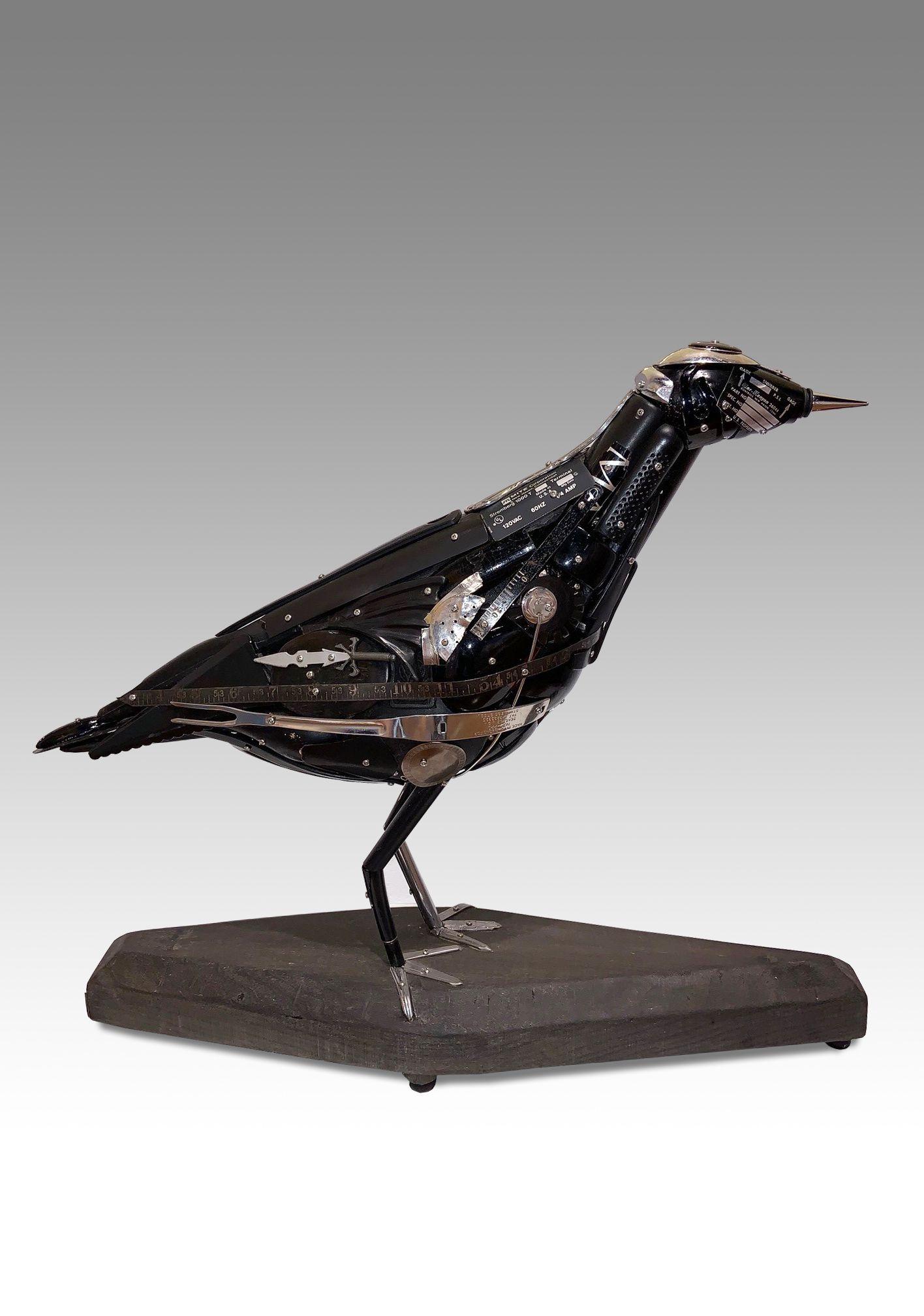 Leo Sewell Figurative Sculpture - Crow