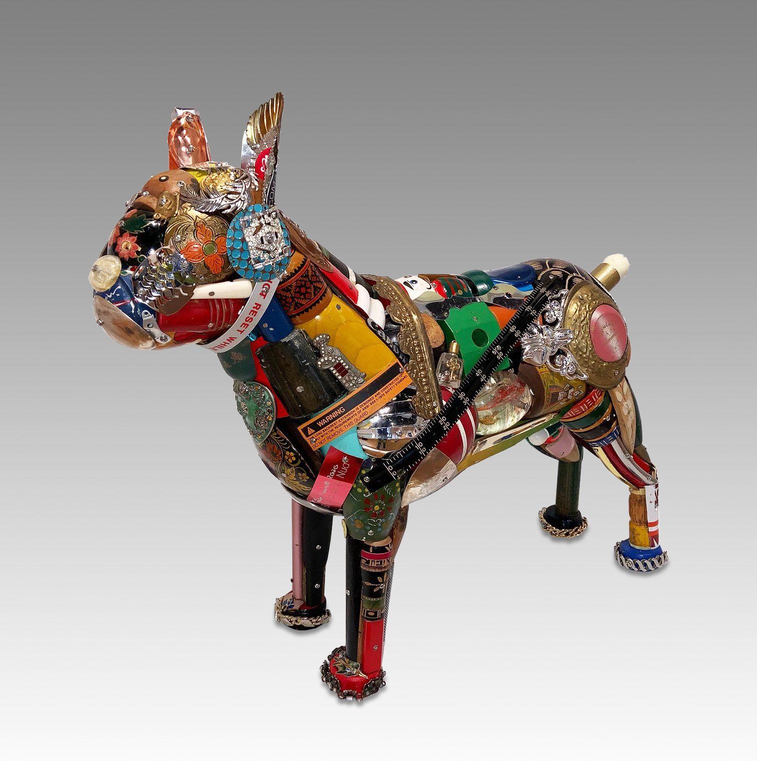 Leo Sewell Figurative Sculpture - French Bulldog