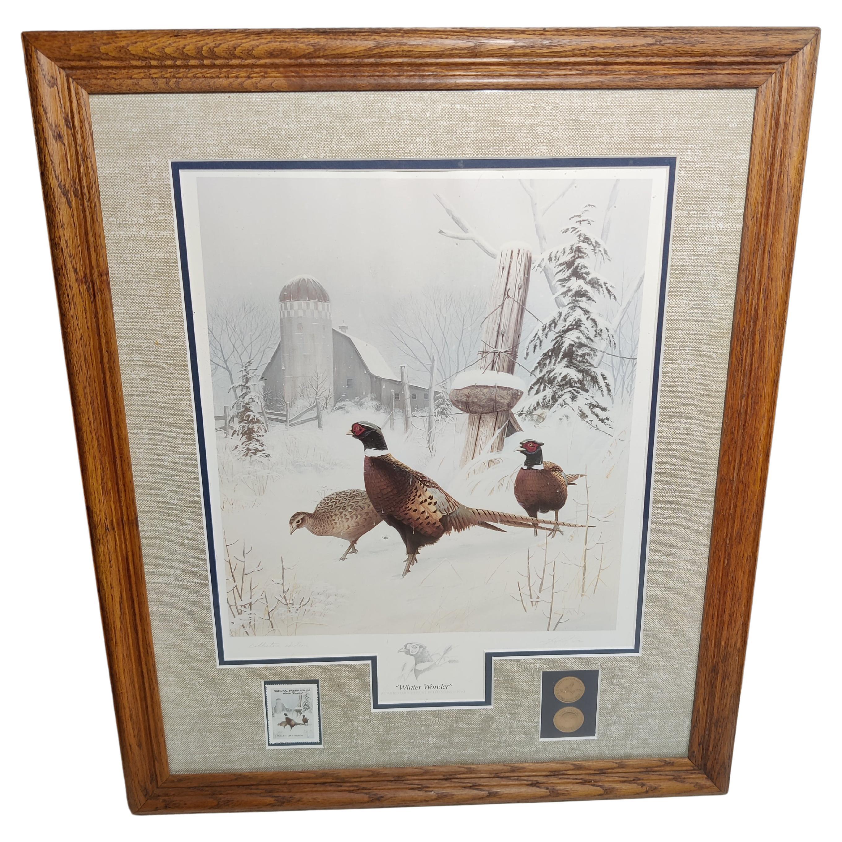 Stampa firmata Leo Stans "Winter Wonder" Edizione da collezione in vendita