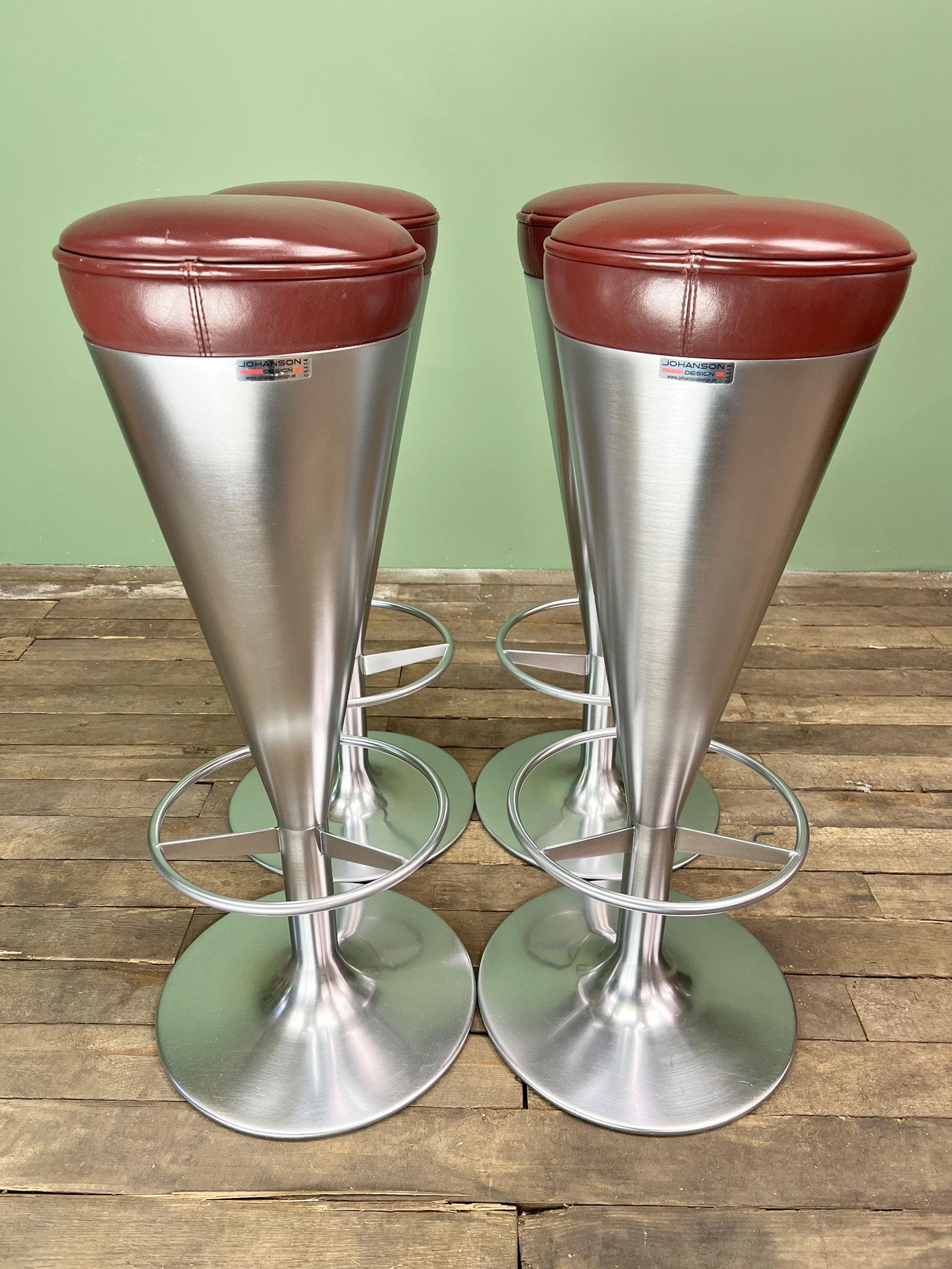 Scandinavian Modern Leo Thafvelin Bar Stools by Johanson Design  For Sale