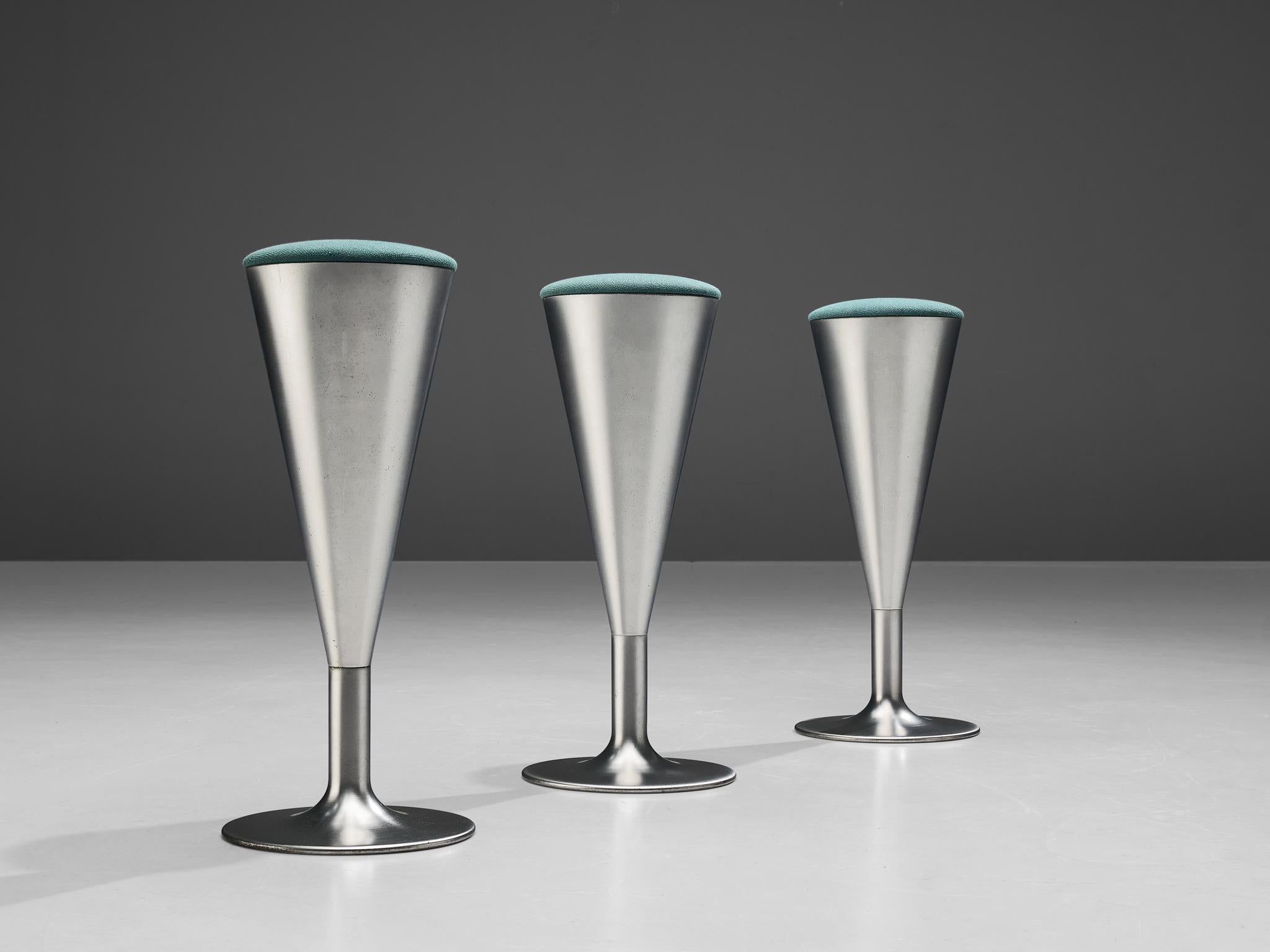Swedish Leo Thafvelin for Johanson Design Set of Three Bar Stools