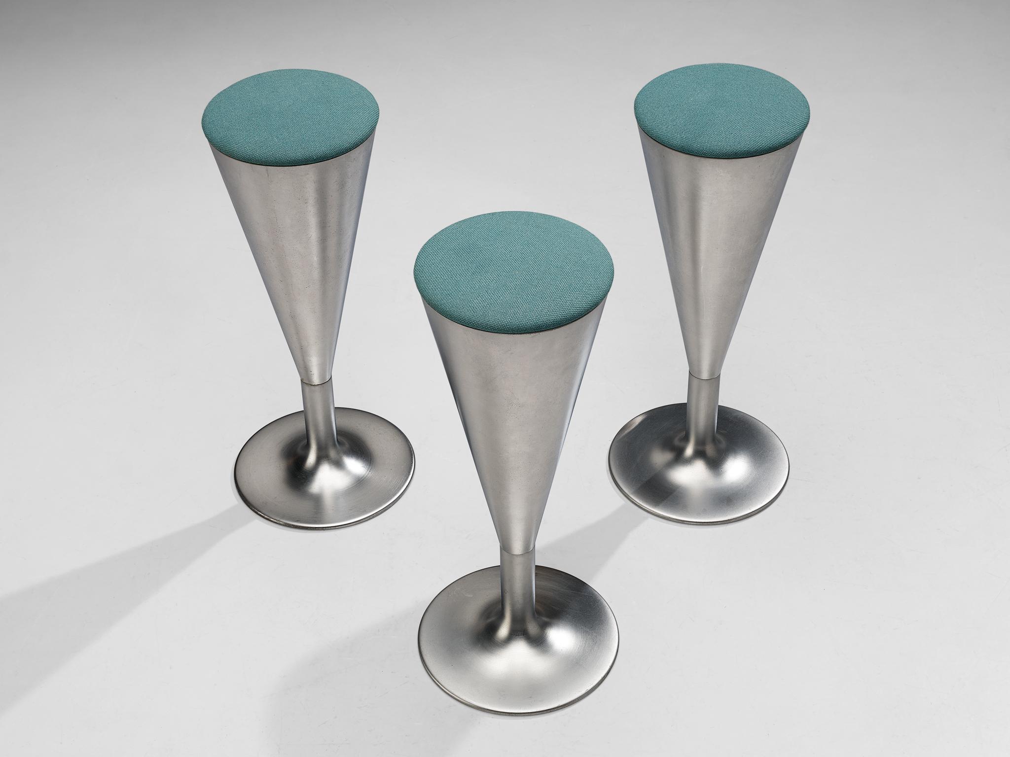 Mid-20th Century Leo Thafvelin for Johanson Design Set of Three Bar Stools