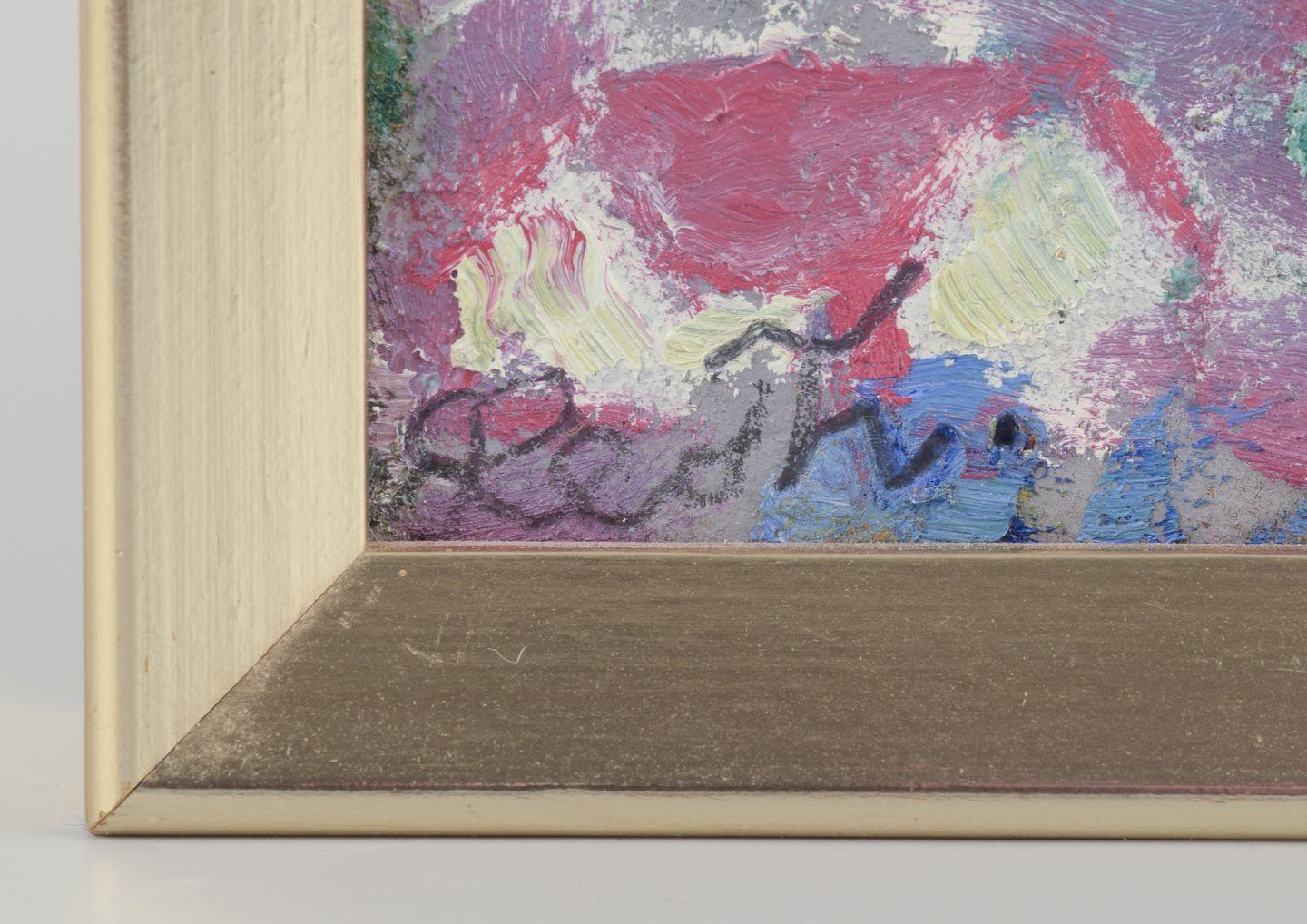 Leo Thellefsen, dänischer Maler. Öl auf Karton. Ländliche Landschaft, 1989 im Zustand „Hervorragend“ im Angebot in København, Copenhagen