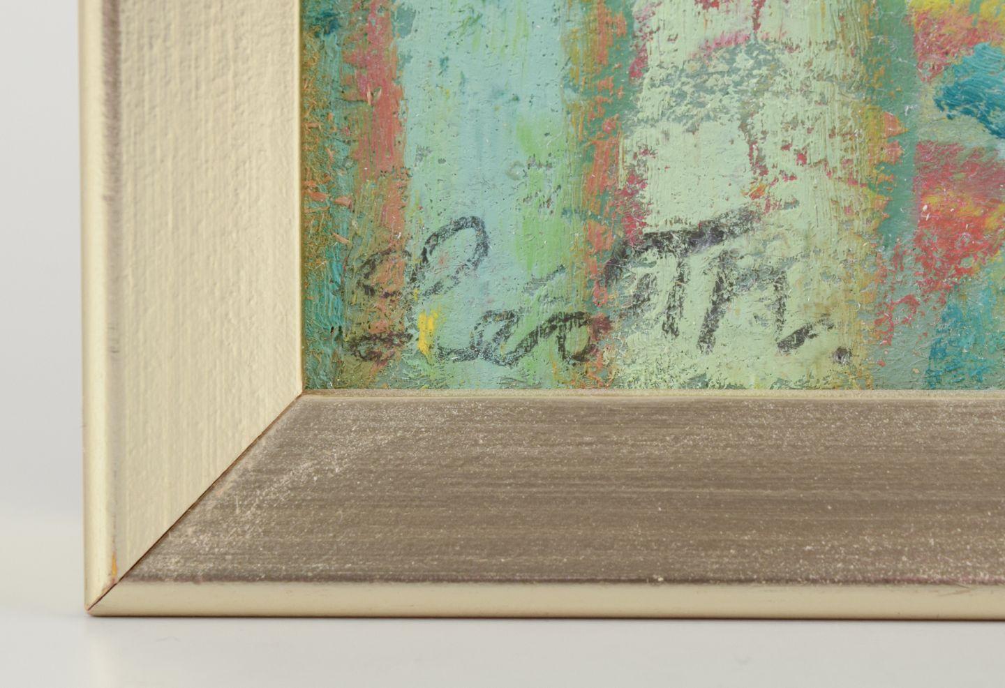 Leo Thellefsen, peintre danois. Huile sur planche. Titre : 