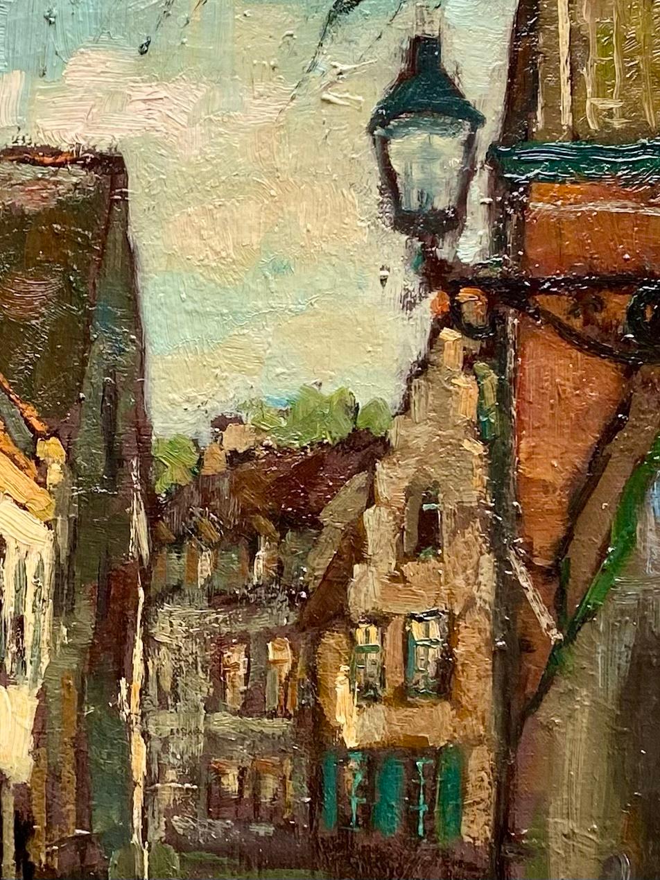 Vue de Bruges - Quartier Sint Anna' par Leo van der Smissen ( 1900 - 1966 ) en vente 4