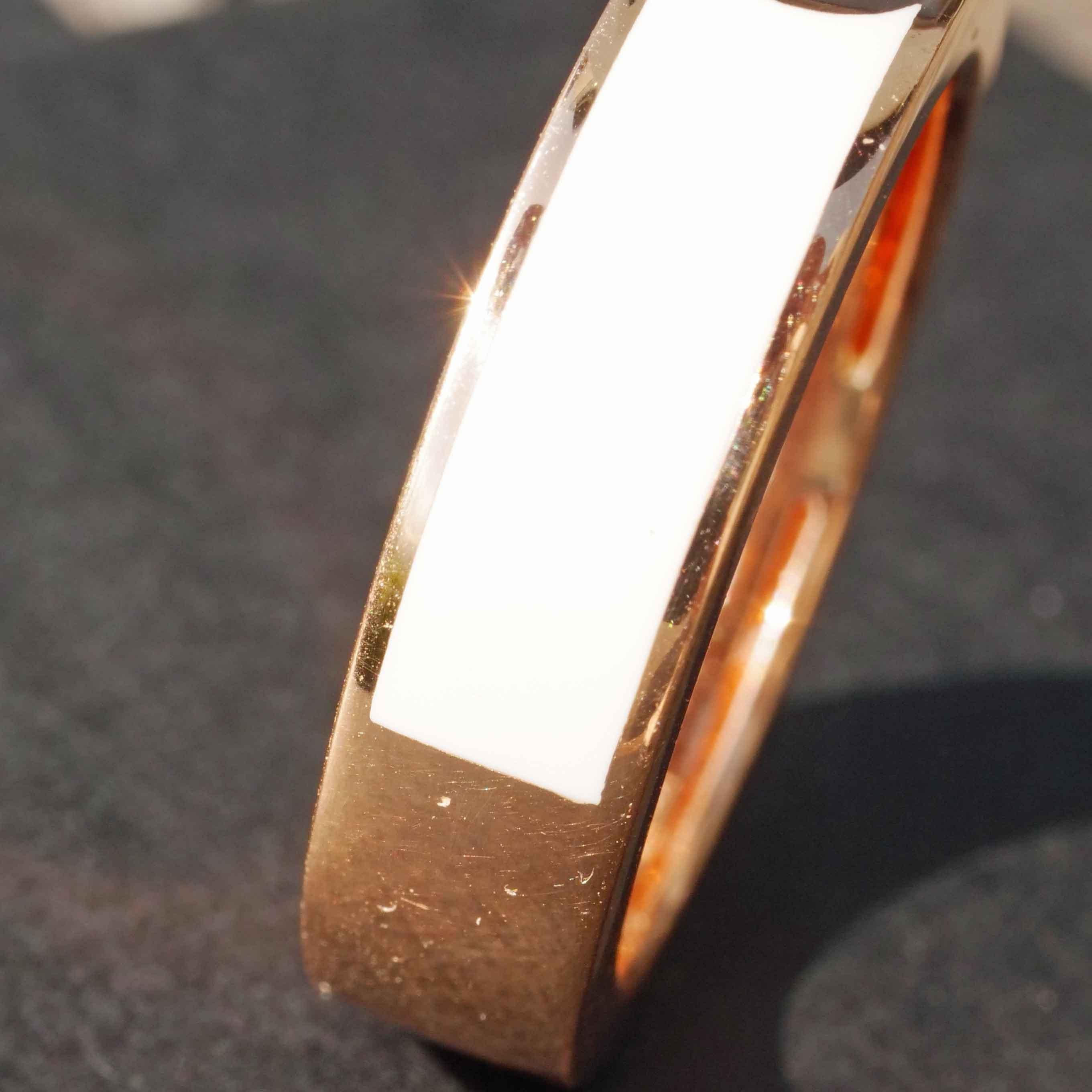 Leo Wittwer Anello con smalto 750 in oro rosa 0,10 ct 10 grammi di smalto a freddo UNISEX In condizioni Nuovo in vendita a Viena, Viena