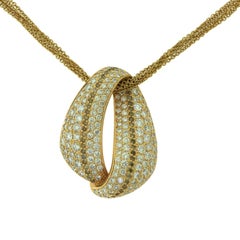 Leo Wittwer White and Cognac Diamond Rose Gold Necklace and Ring 2 Piece Set