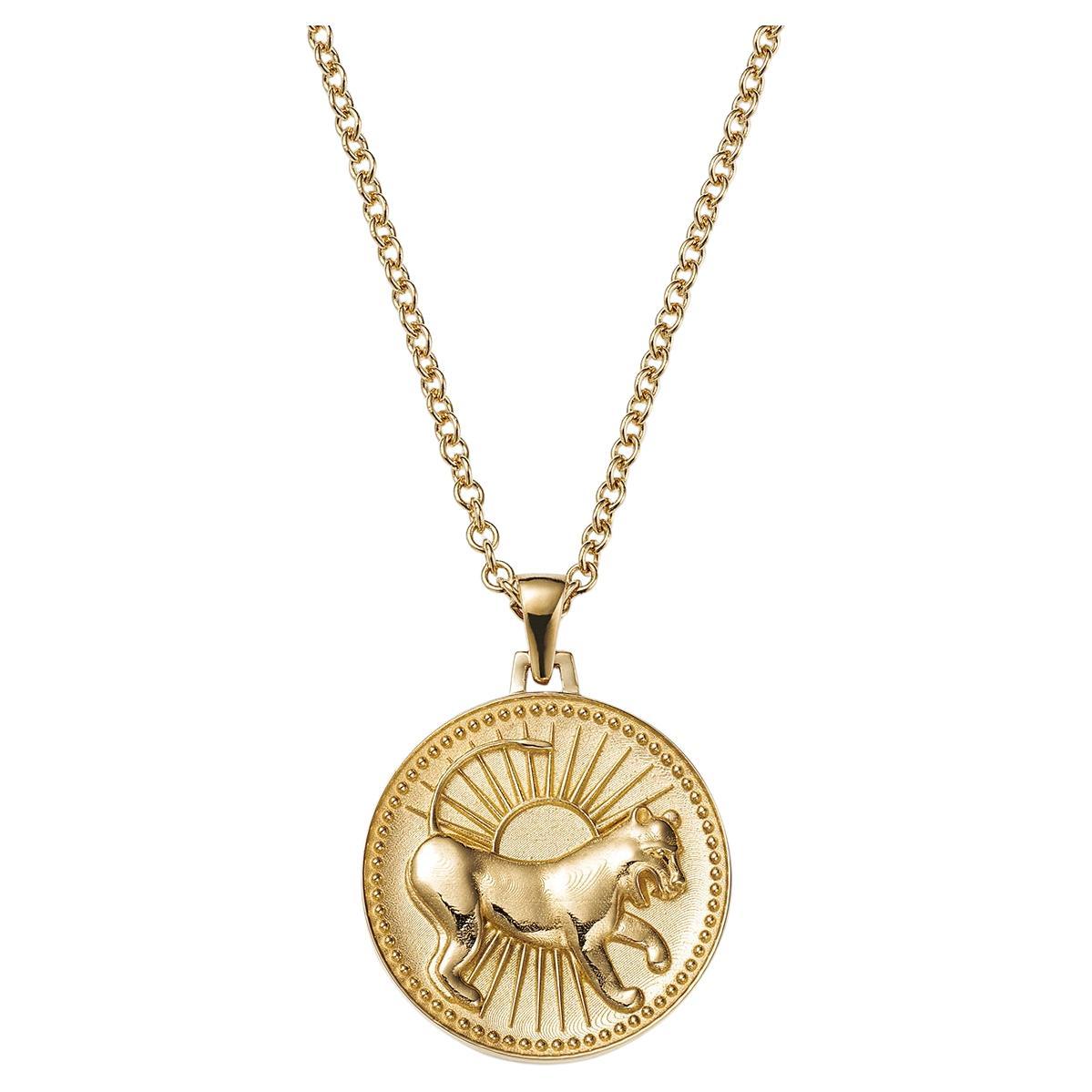 Leo Zodiac Pendant Necklace 18kt Fairmined Ecological Gold