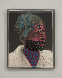 Galaxy Brain. Foto vintage a tecnica mista.