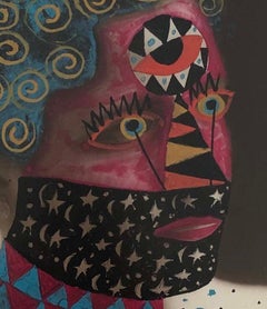 Galaxy Brain. Foto vintage a tecnica mista.