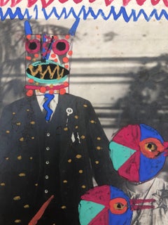 Famiglia Sun. Foto vintage a tecnica mista.