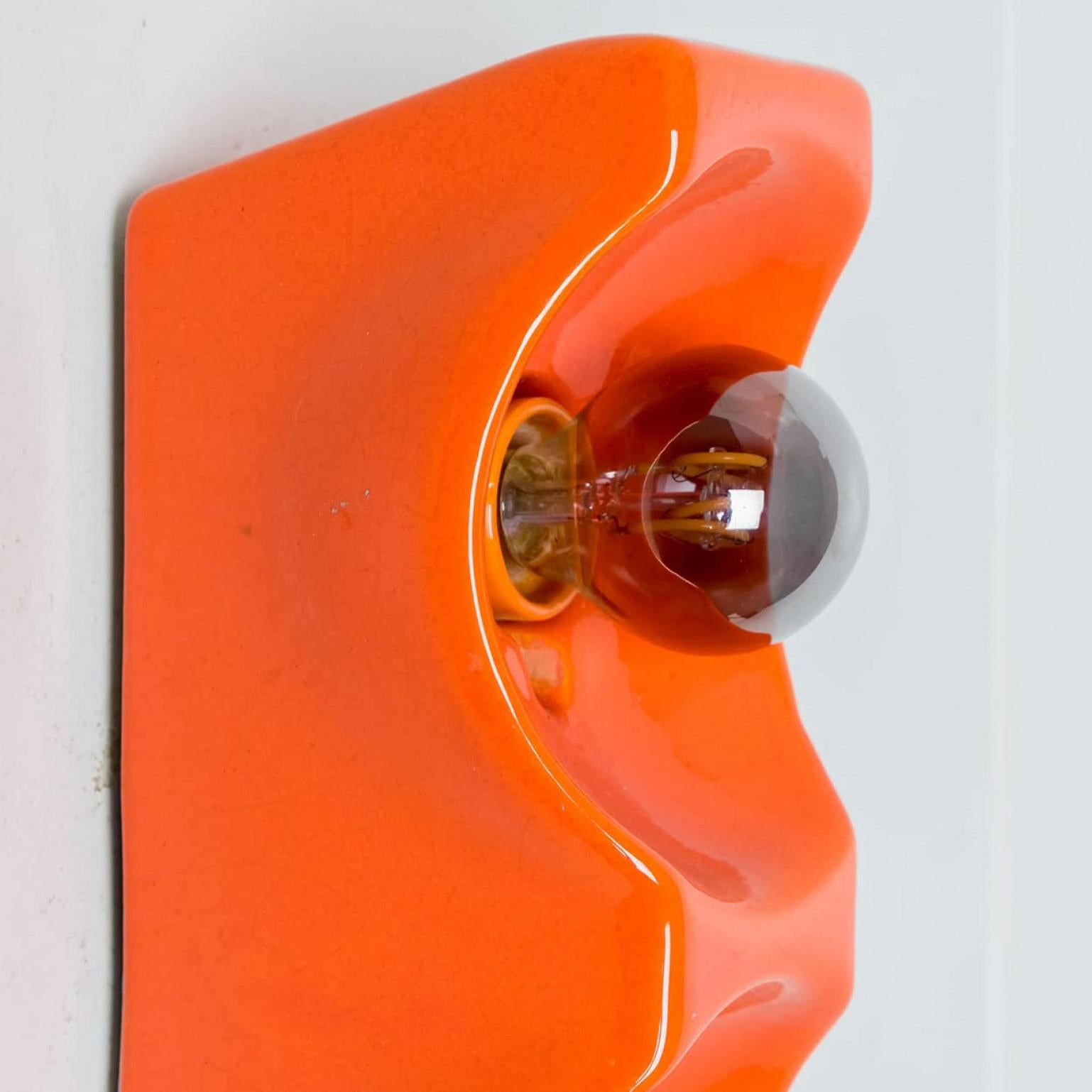 Allemand Applique OrangeTraffic de Leola, années 1960 en vente