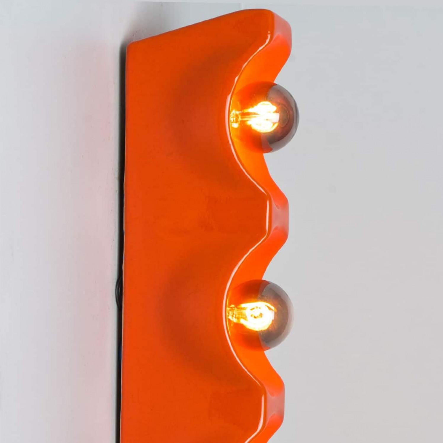 Autre Applique OrangeTraffic de Leola, années 1960 en vente