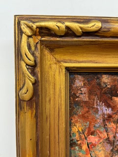 Leola Freeman (1900-1989) Texas Artist, abstract forest scene, painting