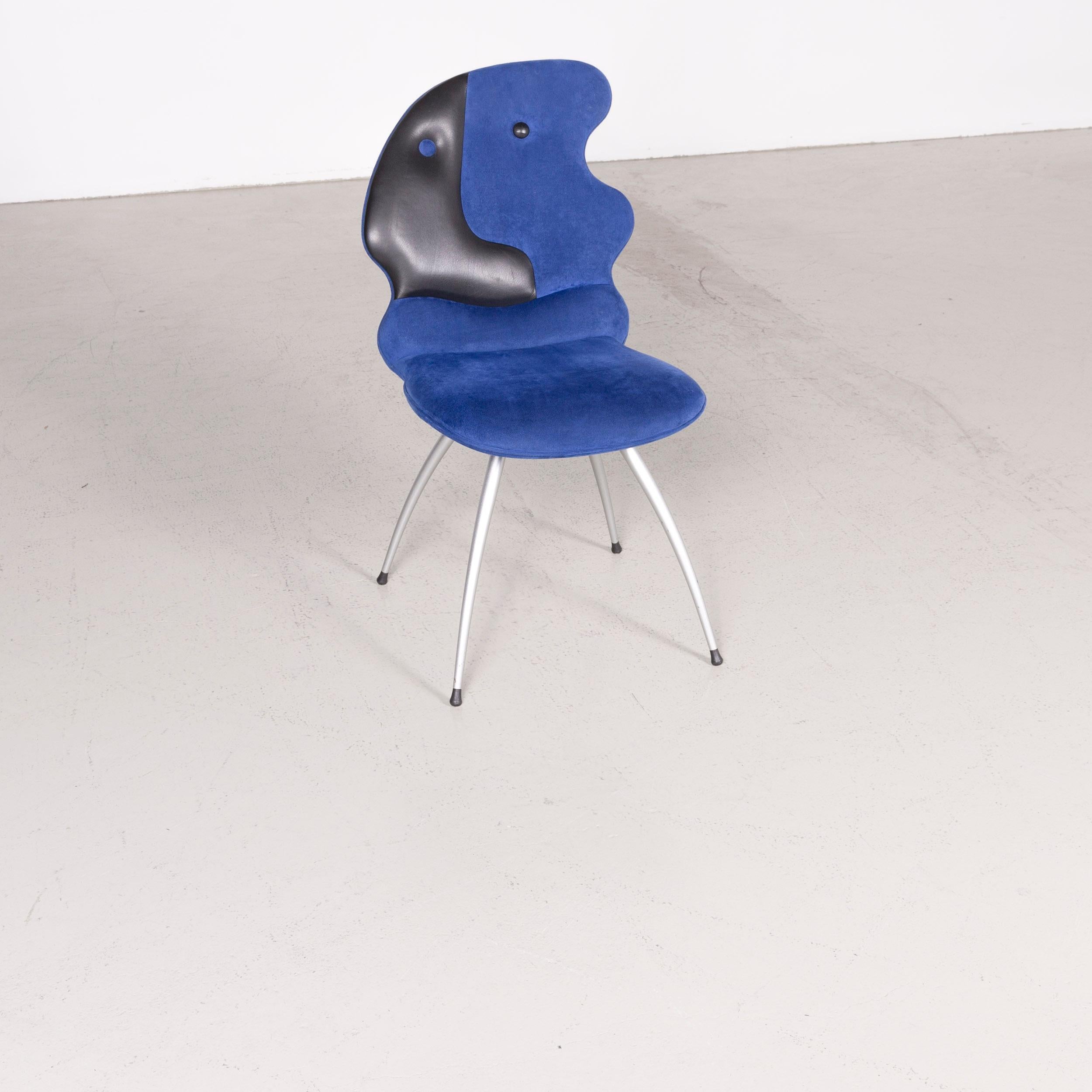 Leolux antipode designer chair fabric blue modern.