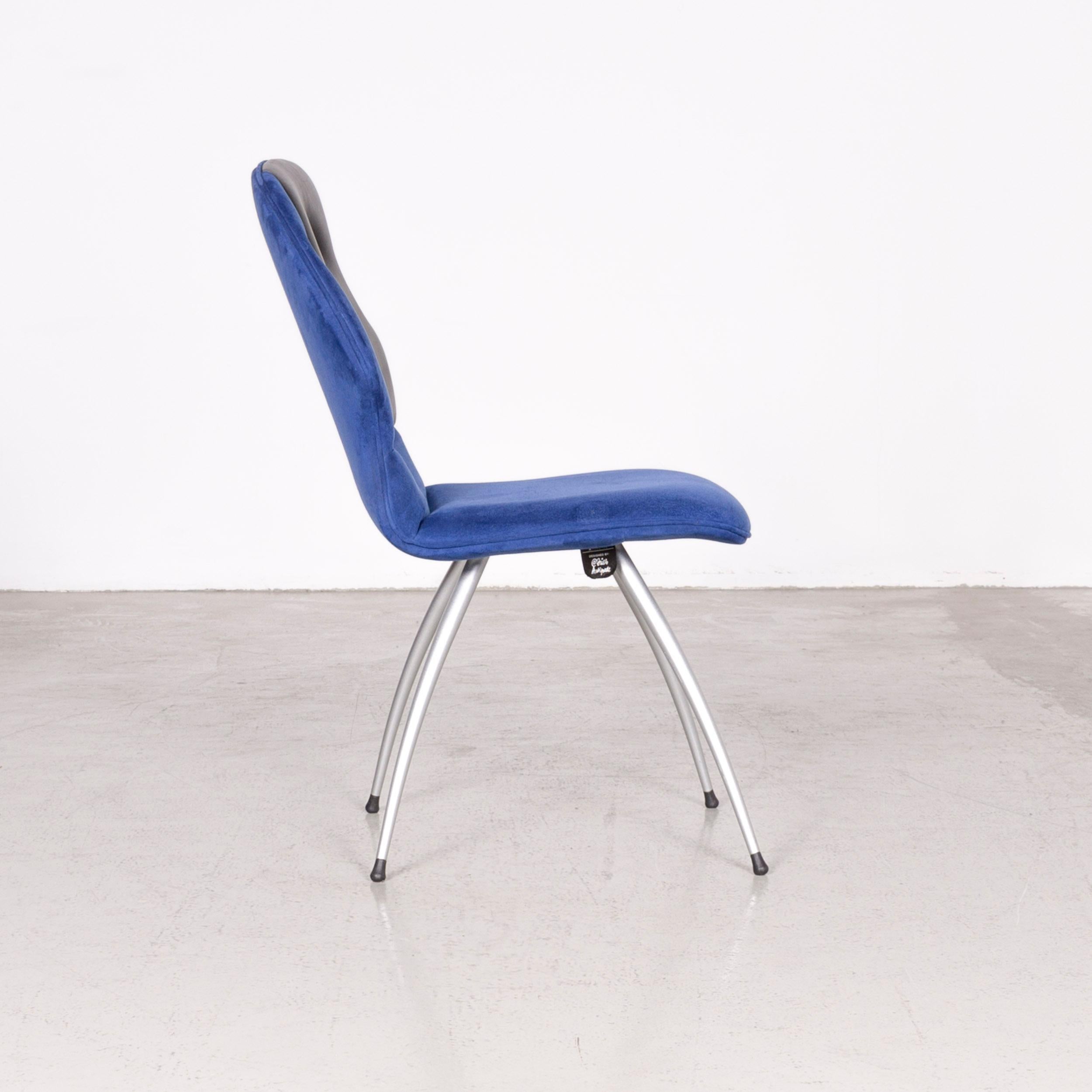 Leolux Antipode Designer Chair Fabric Blue Modern For Sale 2