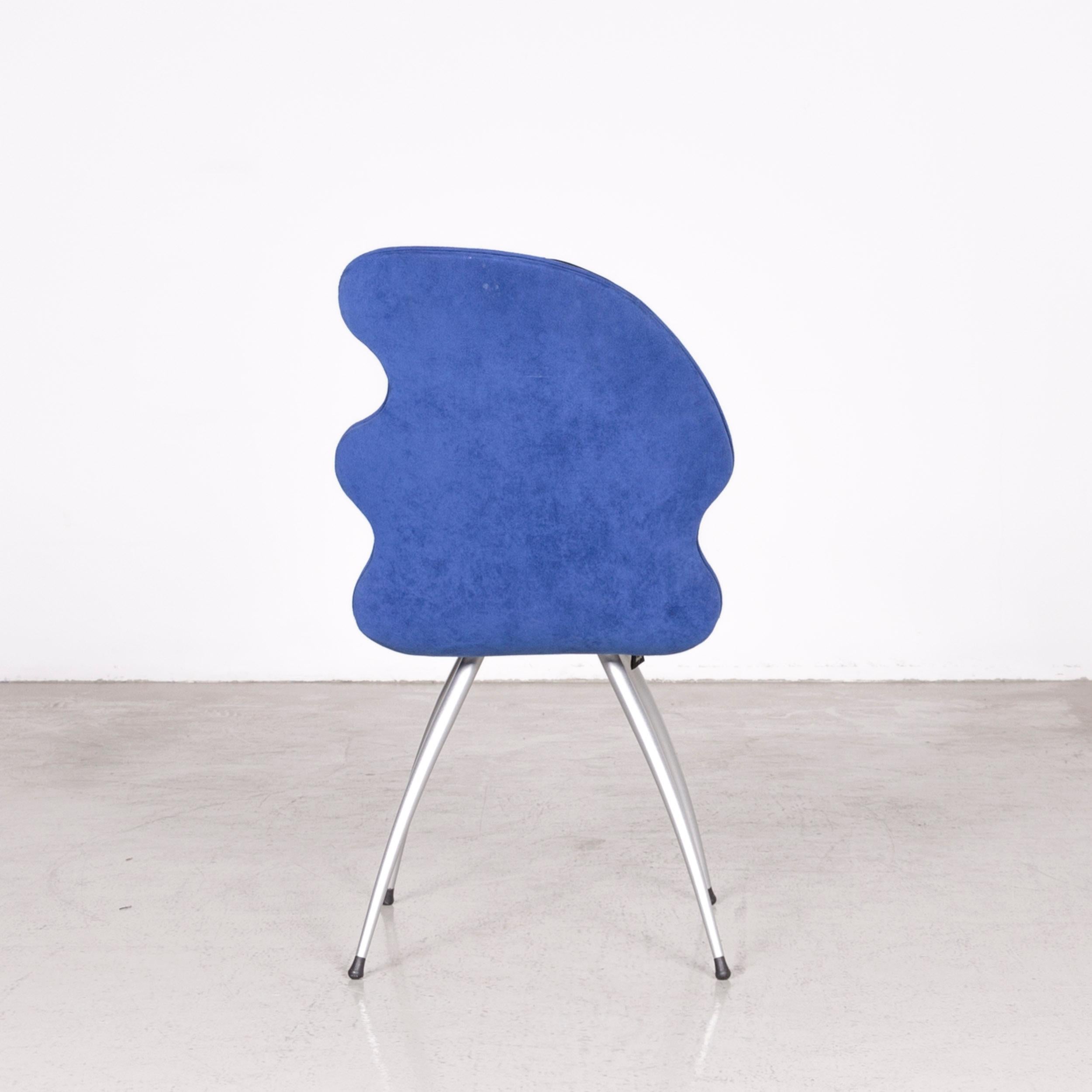 Leolux Antipode Designer Chair Fabric Blue Modern For Sale 3