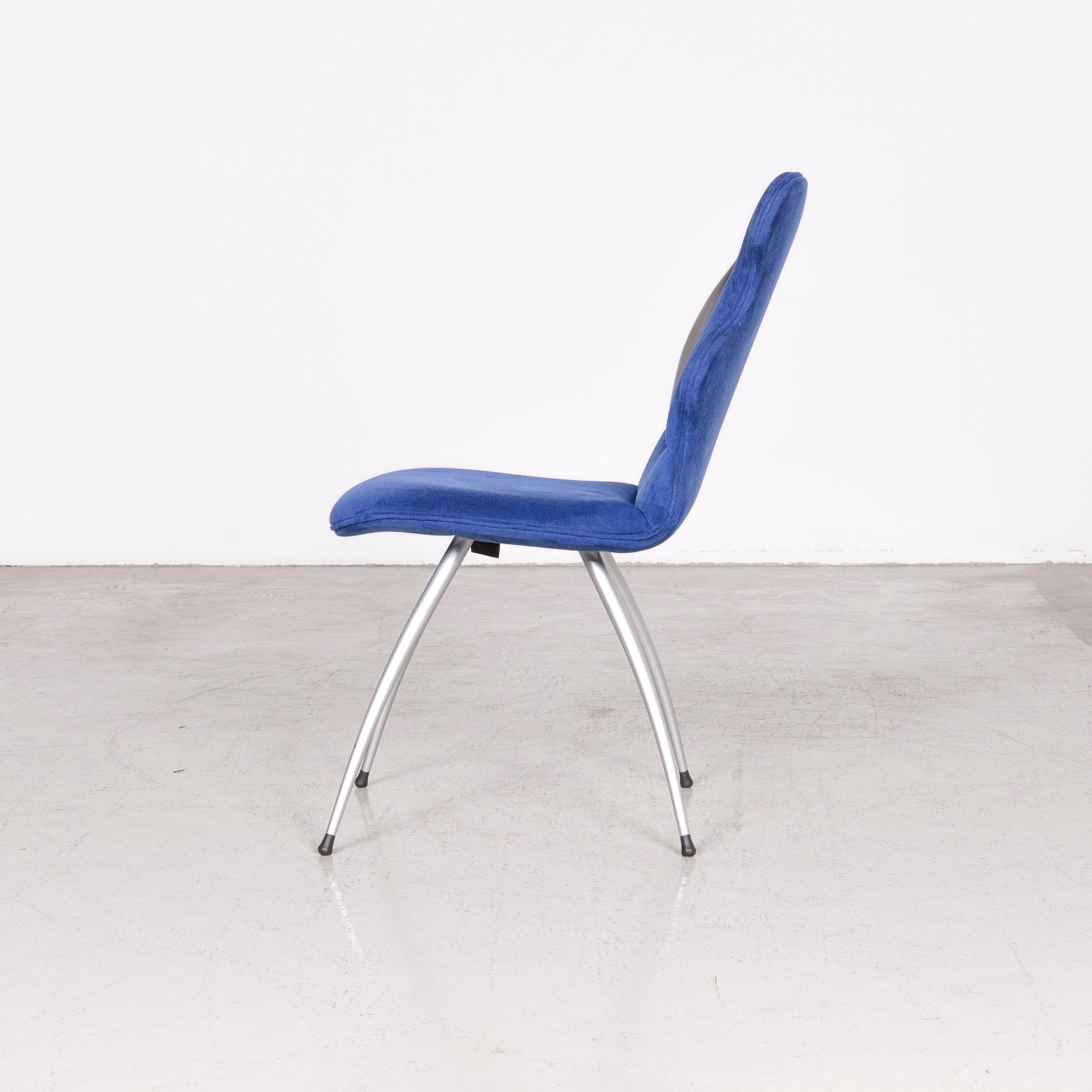 Leolux Antipode Designer Chair Fabric Blue Modern For Sale 4