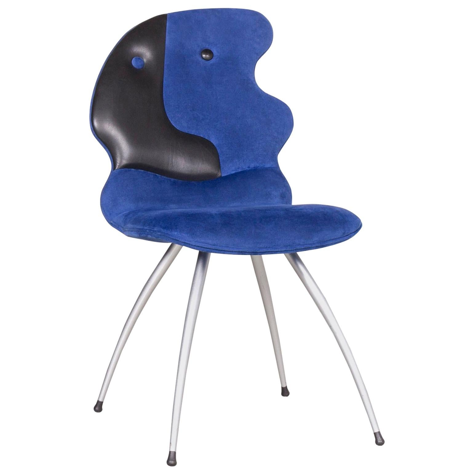 Leolux Antipode Designer Chair Fabric Blue Modern For Sale