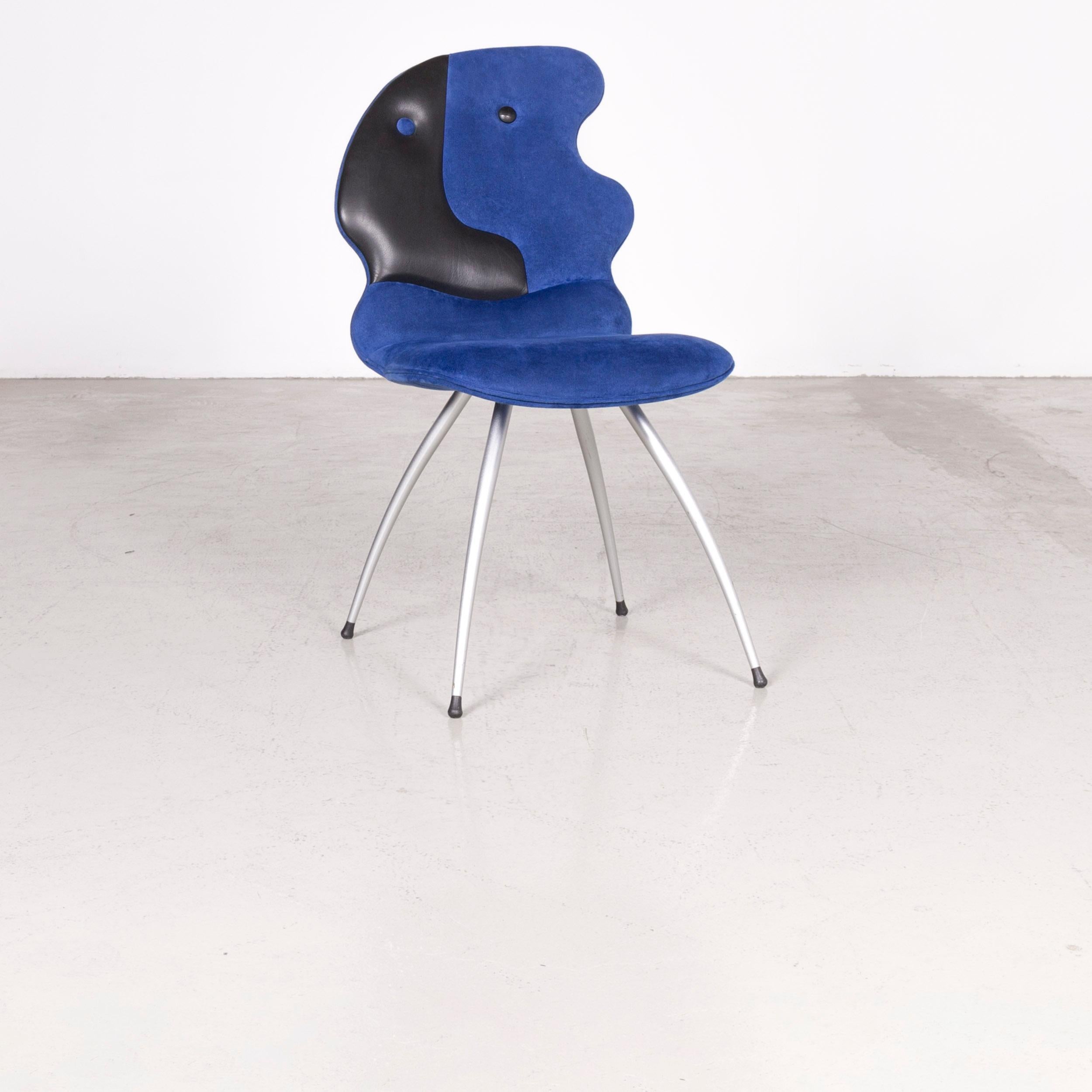 Leolux Antipode Designer Chair Set Fabric Blue Modern For Sale 6
