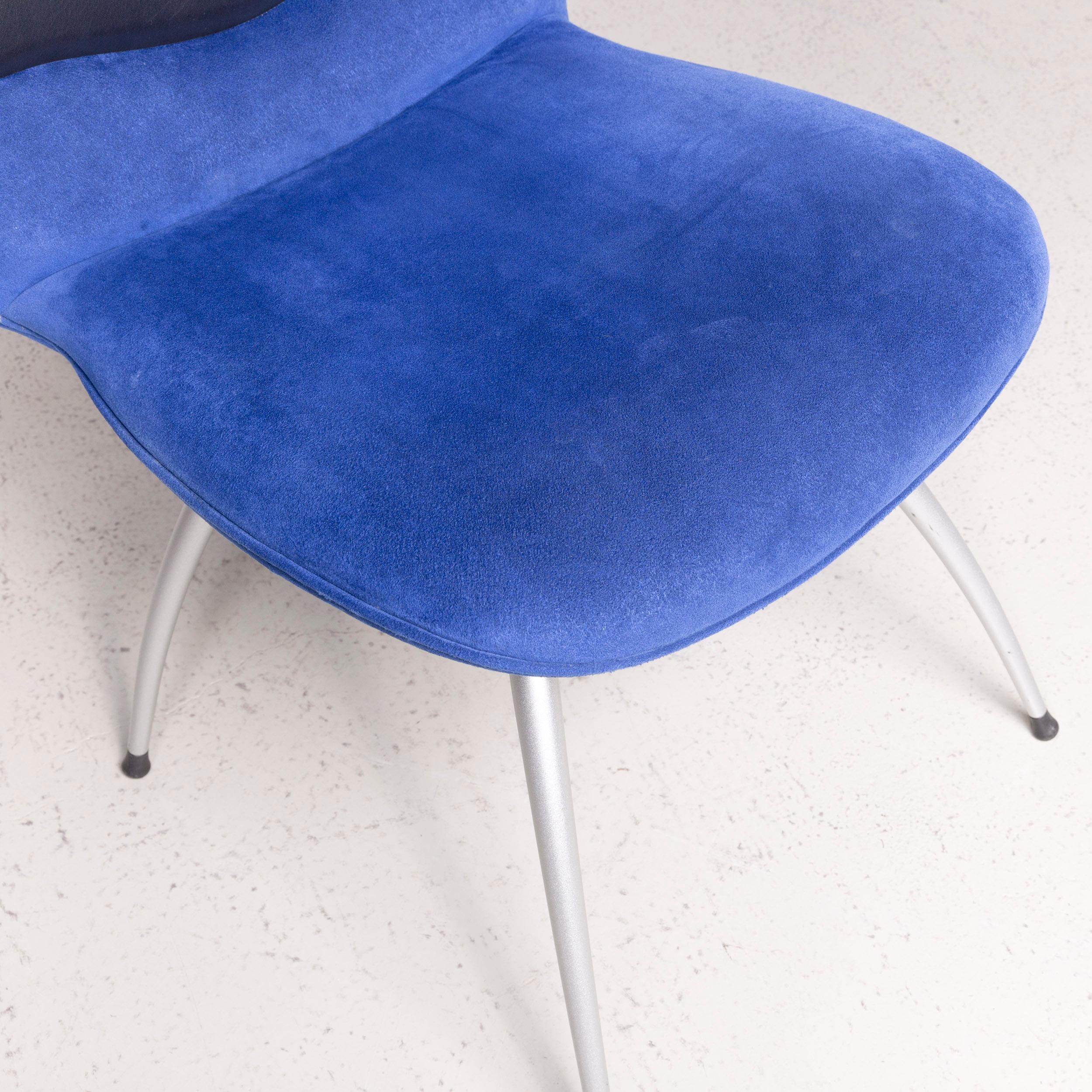 Leolux Antipode Designer Chair Set Fabric Blue Modern For Sale 9
