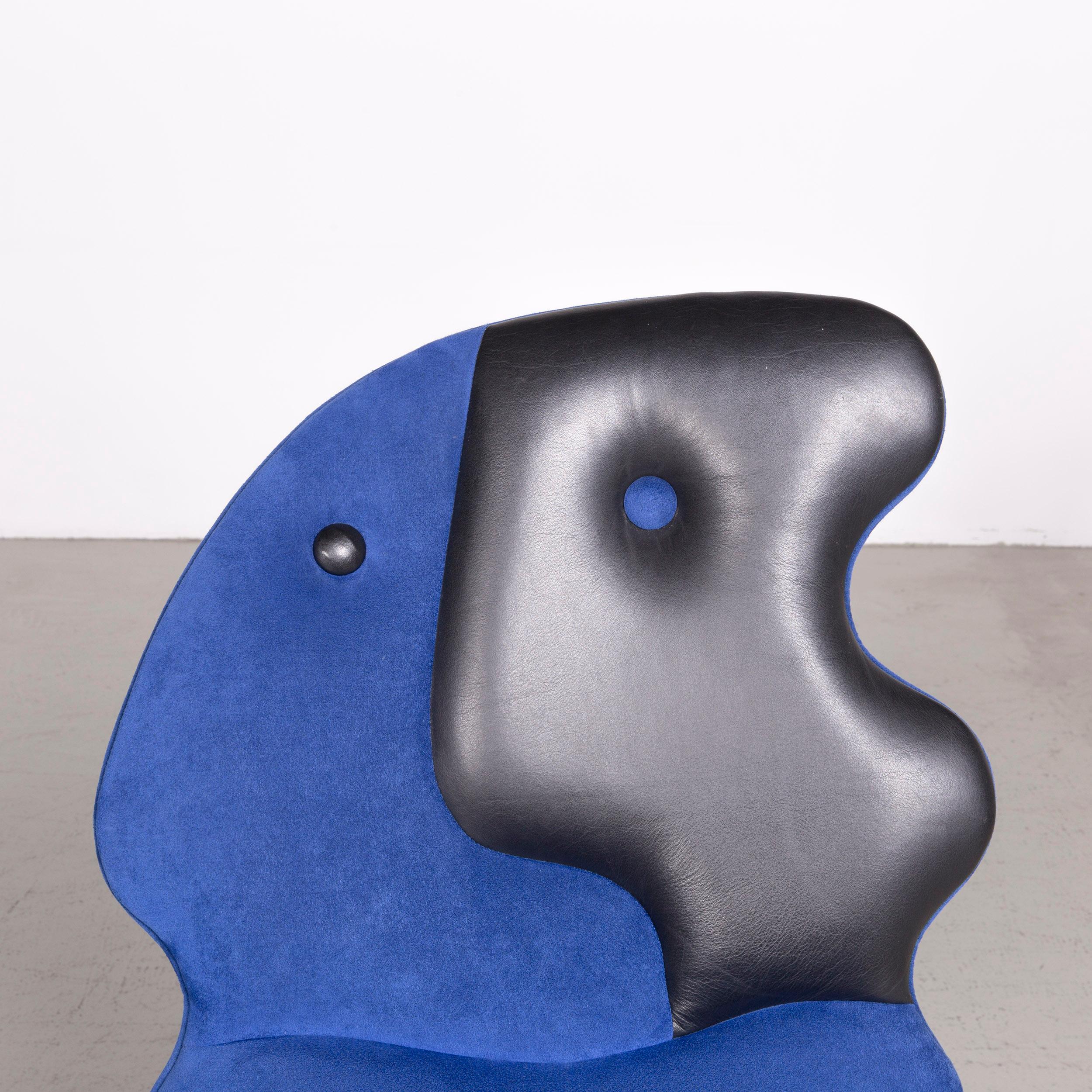 Leolux Antipode Designer Chair Set Fabric Blue Modern For Sale 1