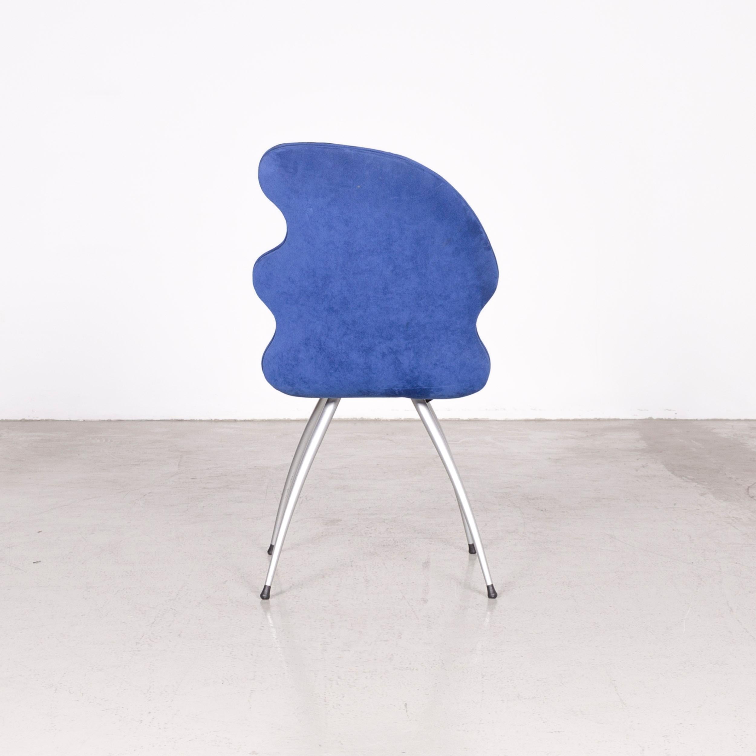 Leolux Antipode Designer Chair Set Fabric Blue Modern For Sale 4