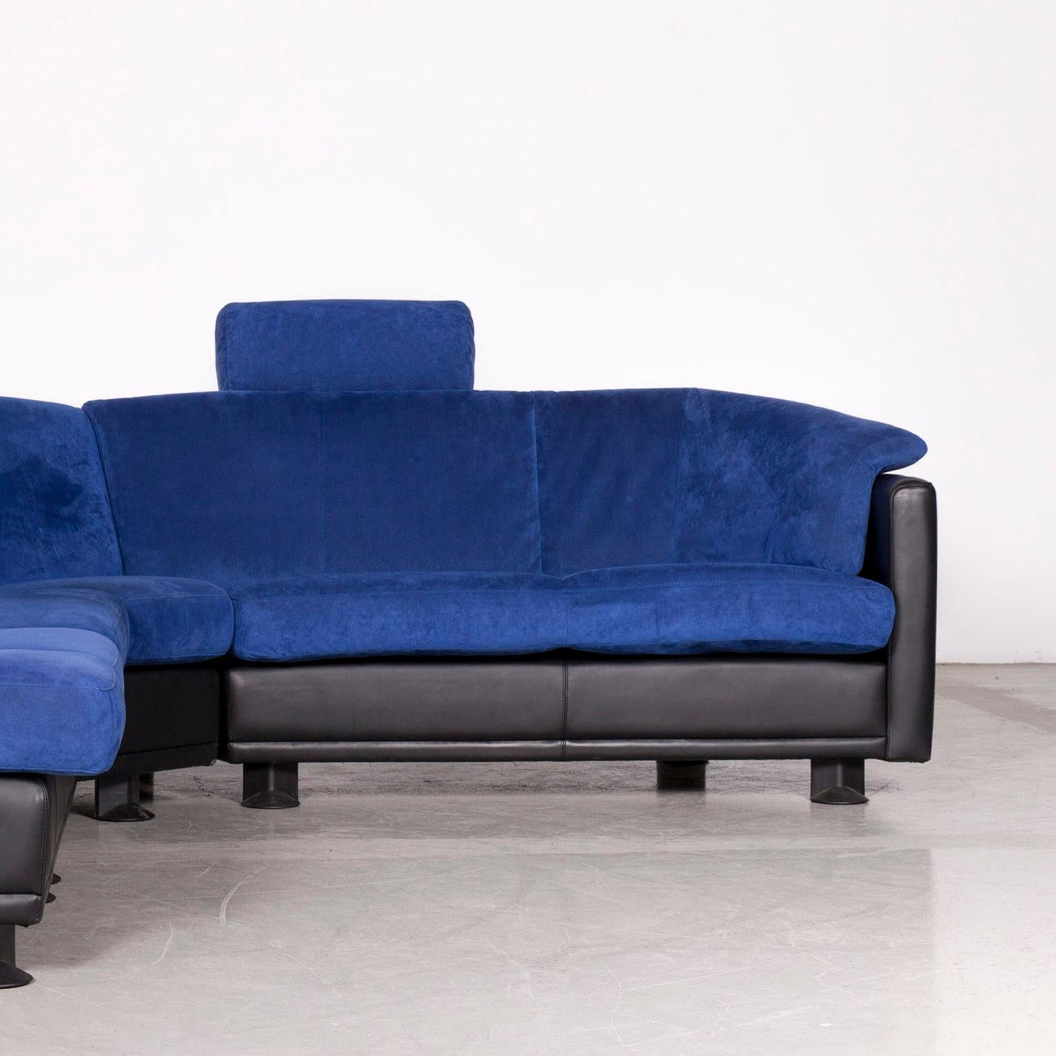 Leolux Antipode Designer Fabric Corner Couch Blue Sofa For Sale 1