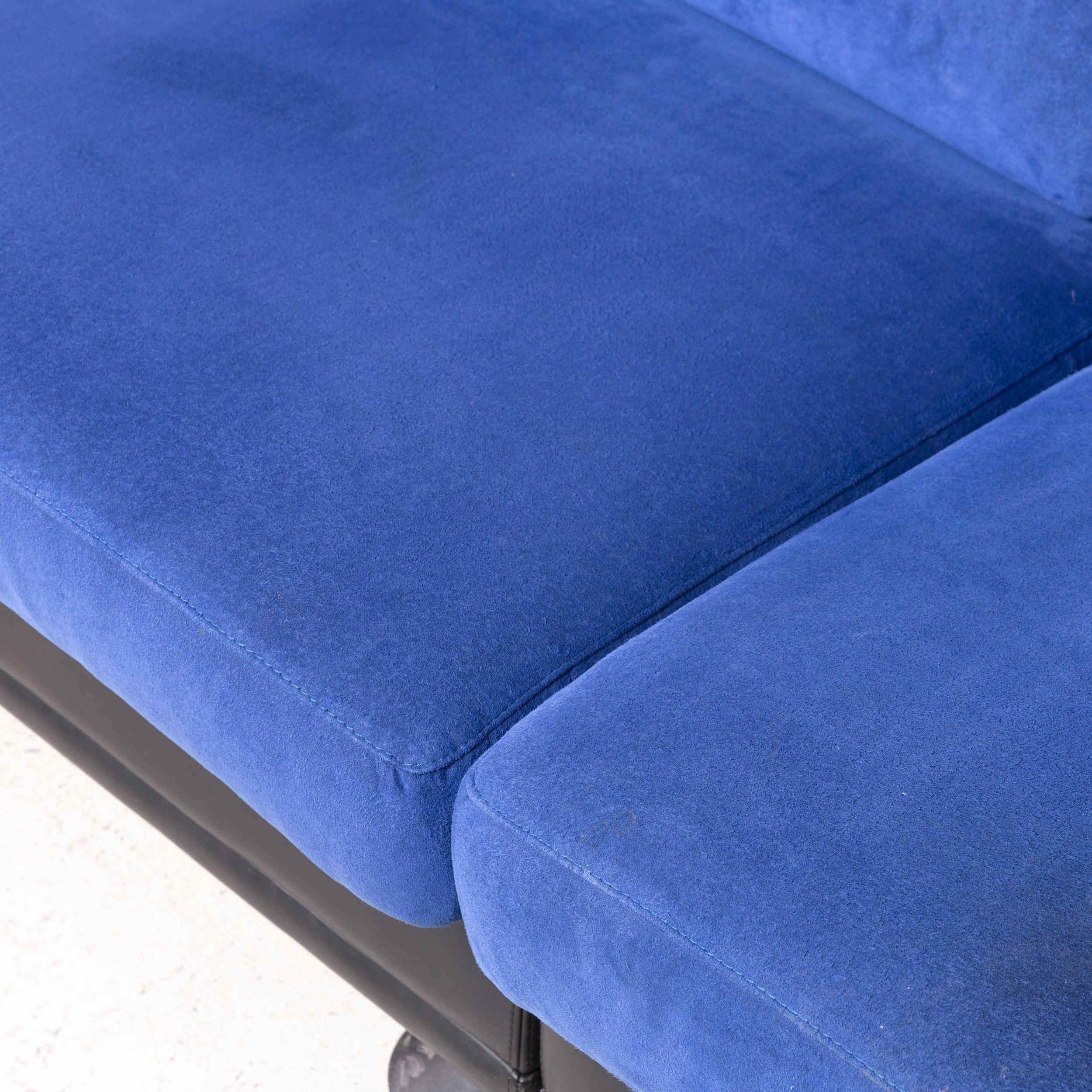 Leolux Antipode Designer Fabric Corner Couch Blue Sofa For Sale 2