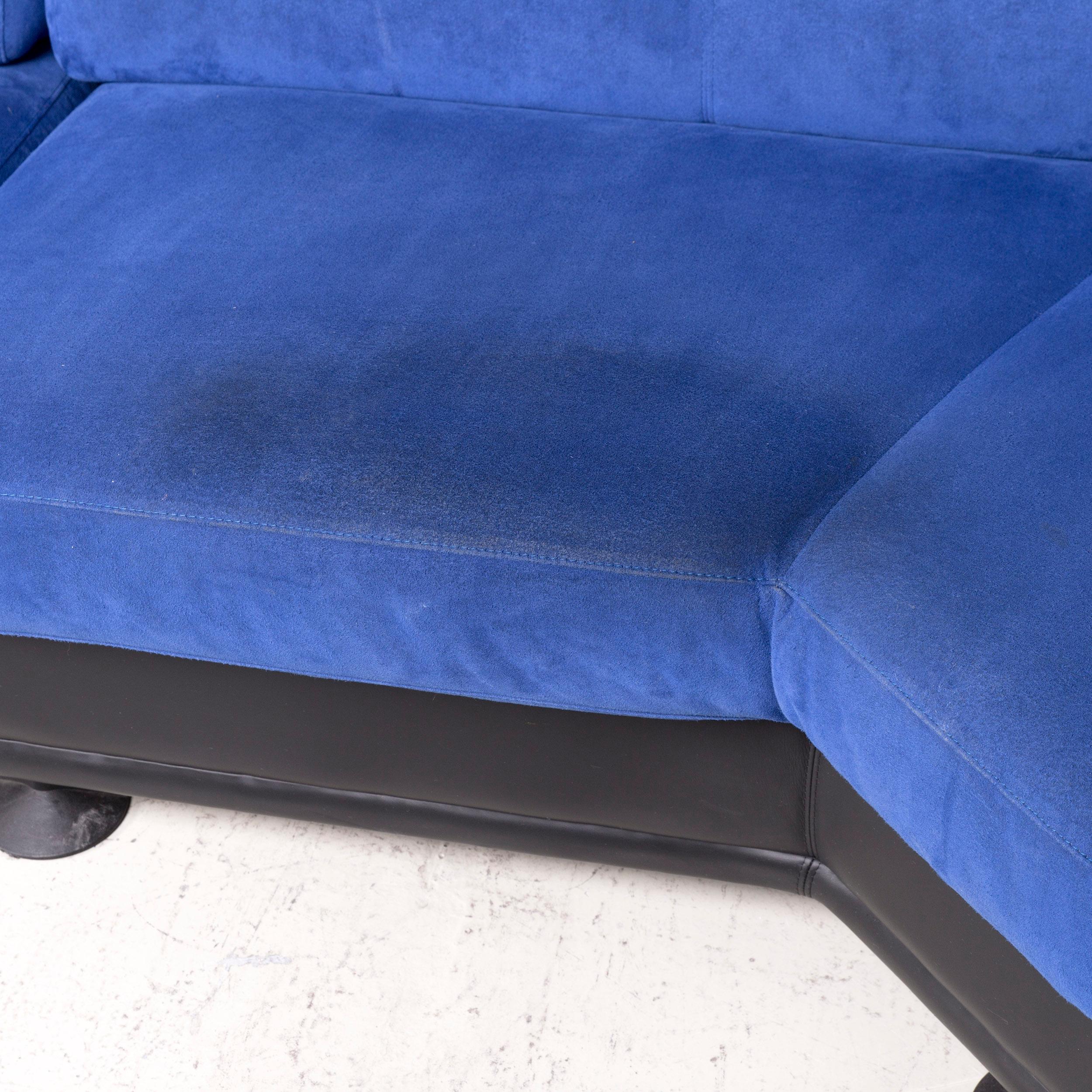 Leolux Antipode Designer Fabric Corner Couch Blue Sofa For Sale 3