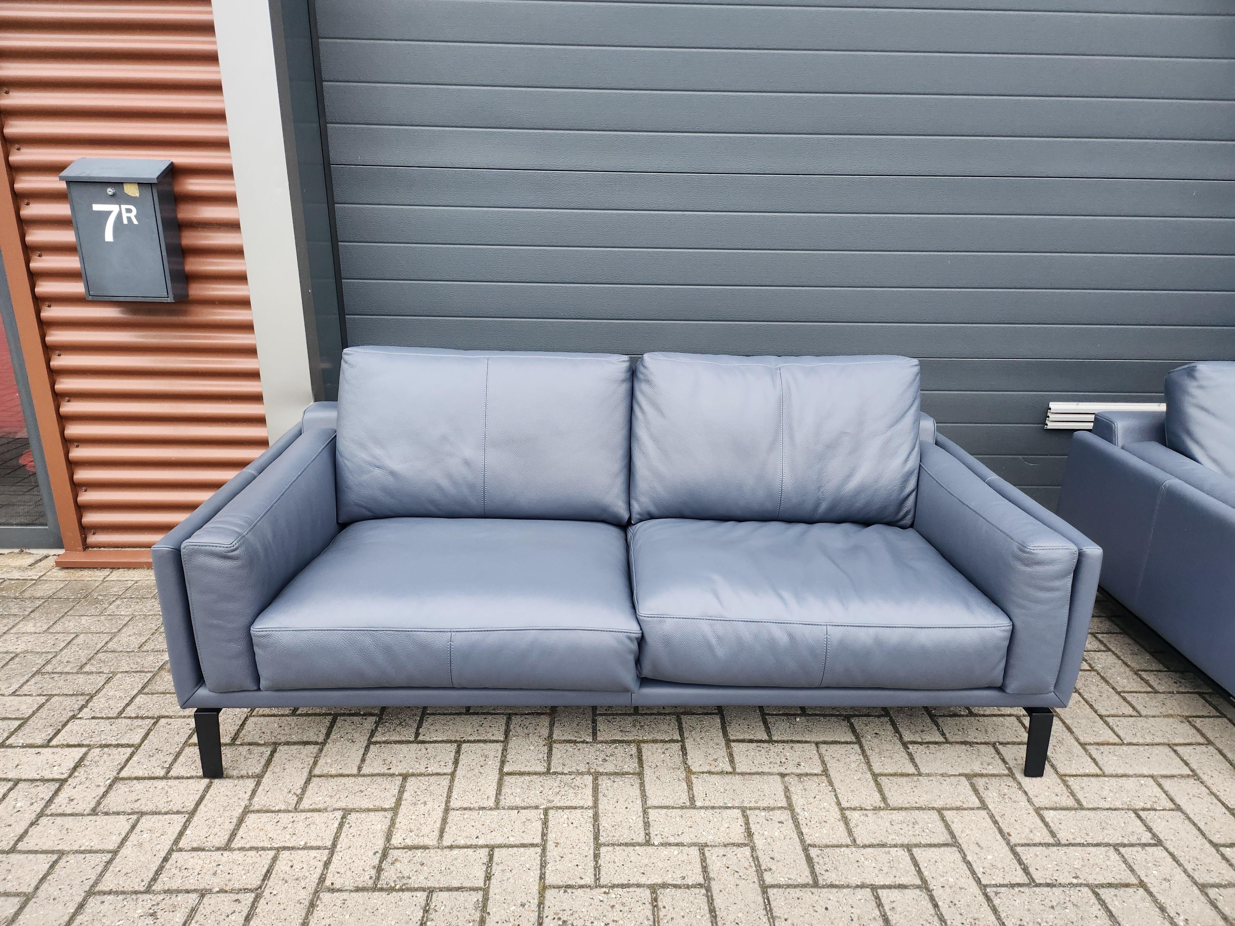 Leather Leolux Bellice sofa set of 2 - including headrest