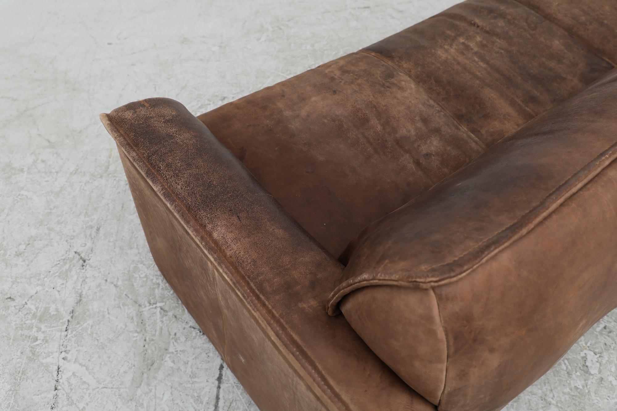 Leolux Buffalo Leather 3 Seater Sofa 4
