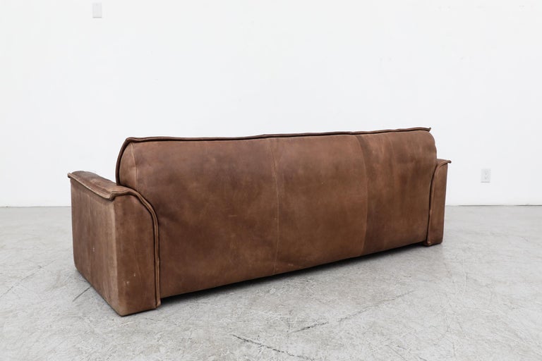 Late 20th Century Leolux Buffalo Leather 3 Seater Sofa