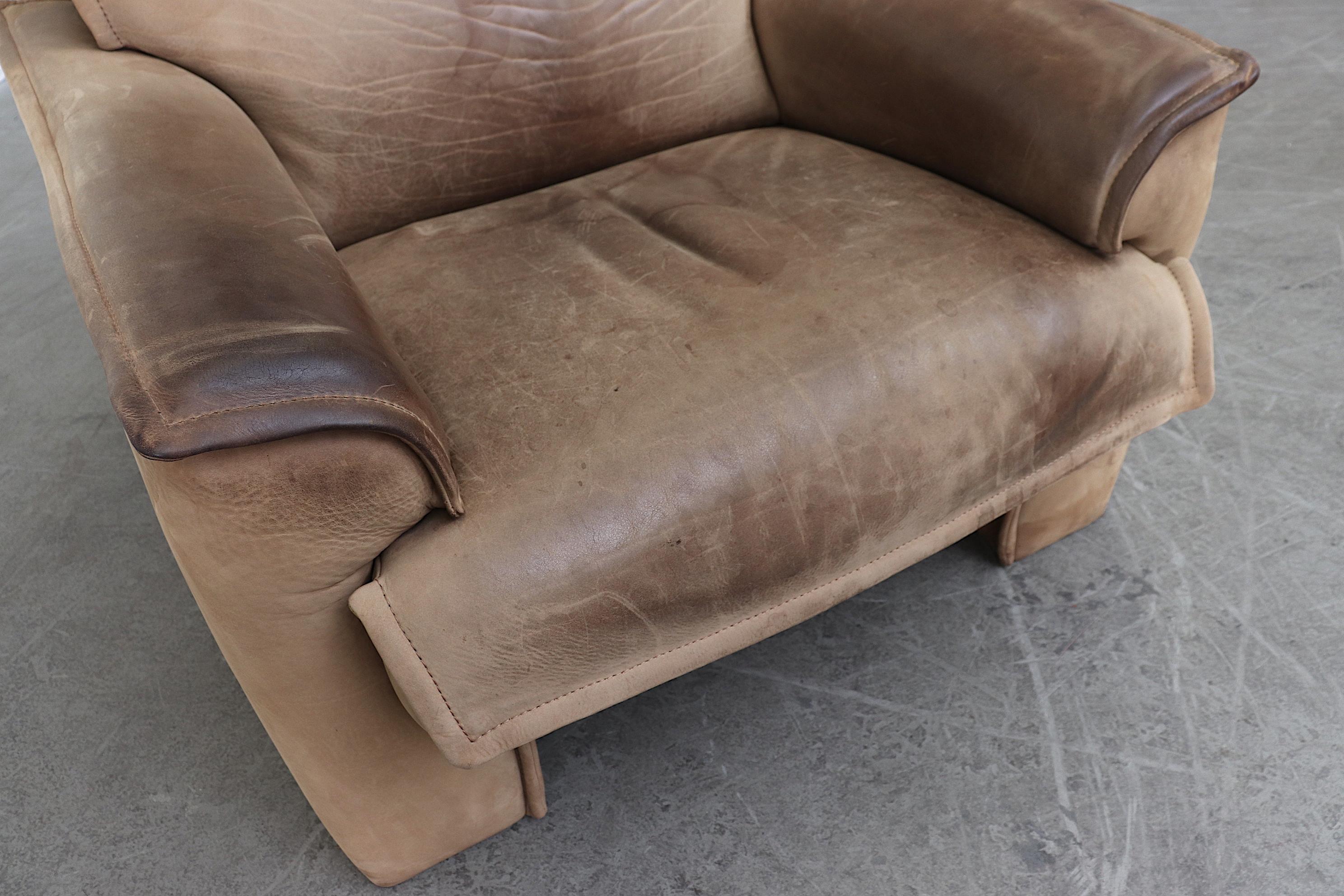 Leolux Buffalo Leather Lounge Chair 5