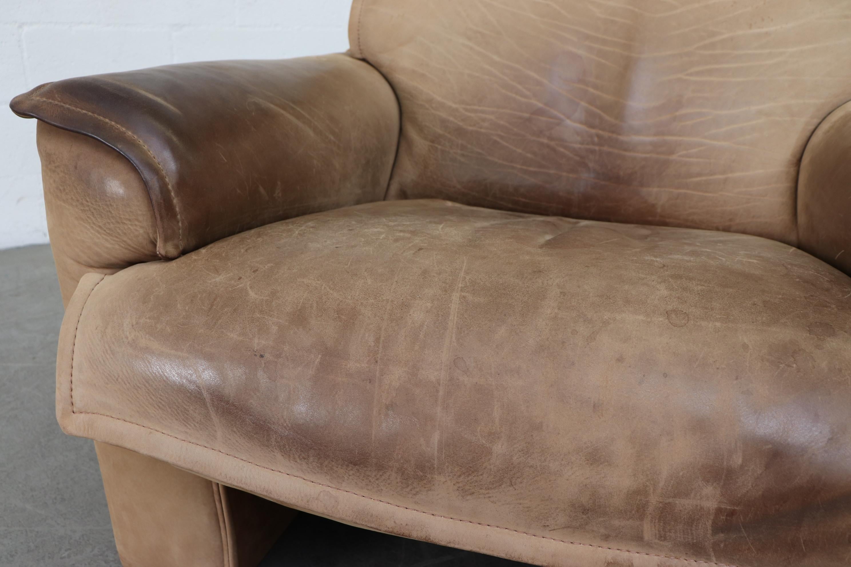Leolux Buffalo Leather Lounge Chair 6