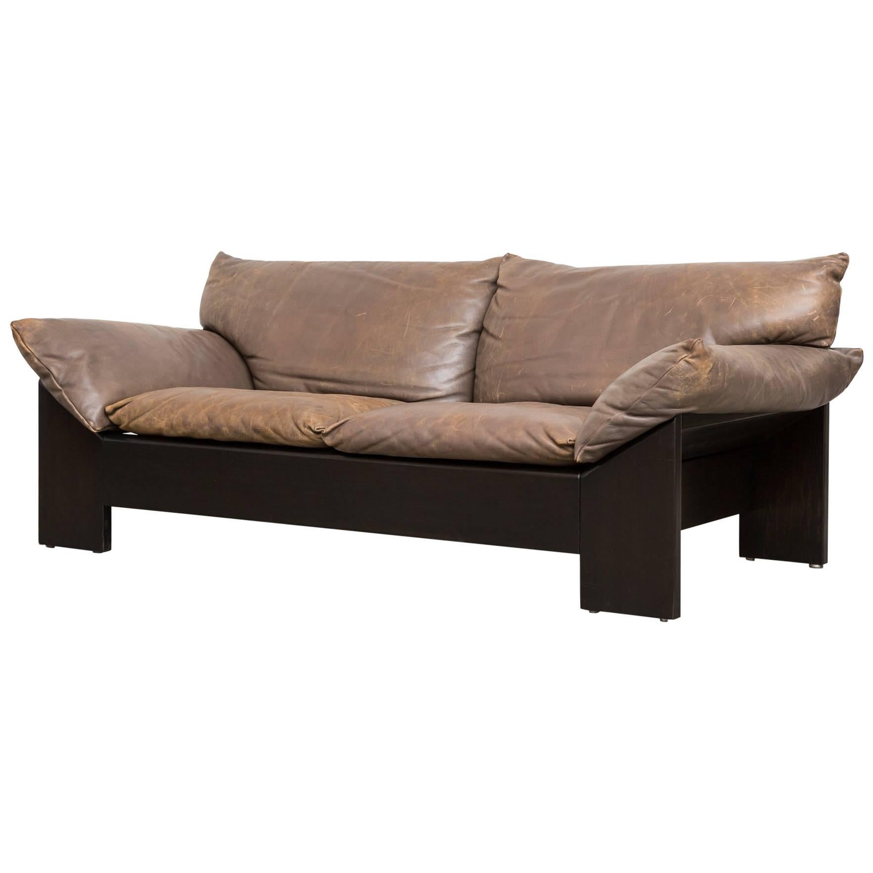 Leolux Buffalo Leather Loveseat