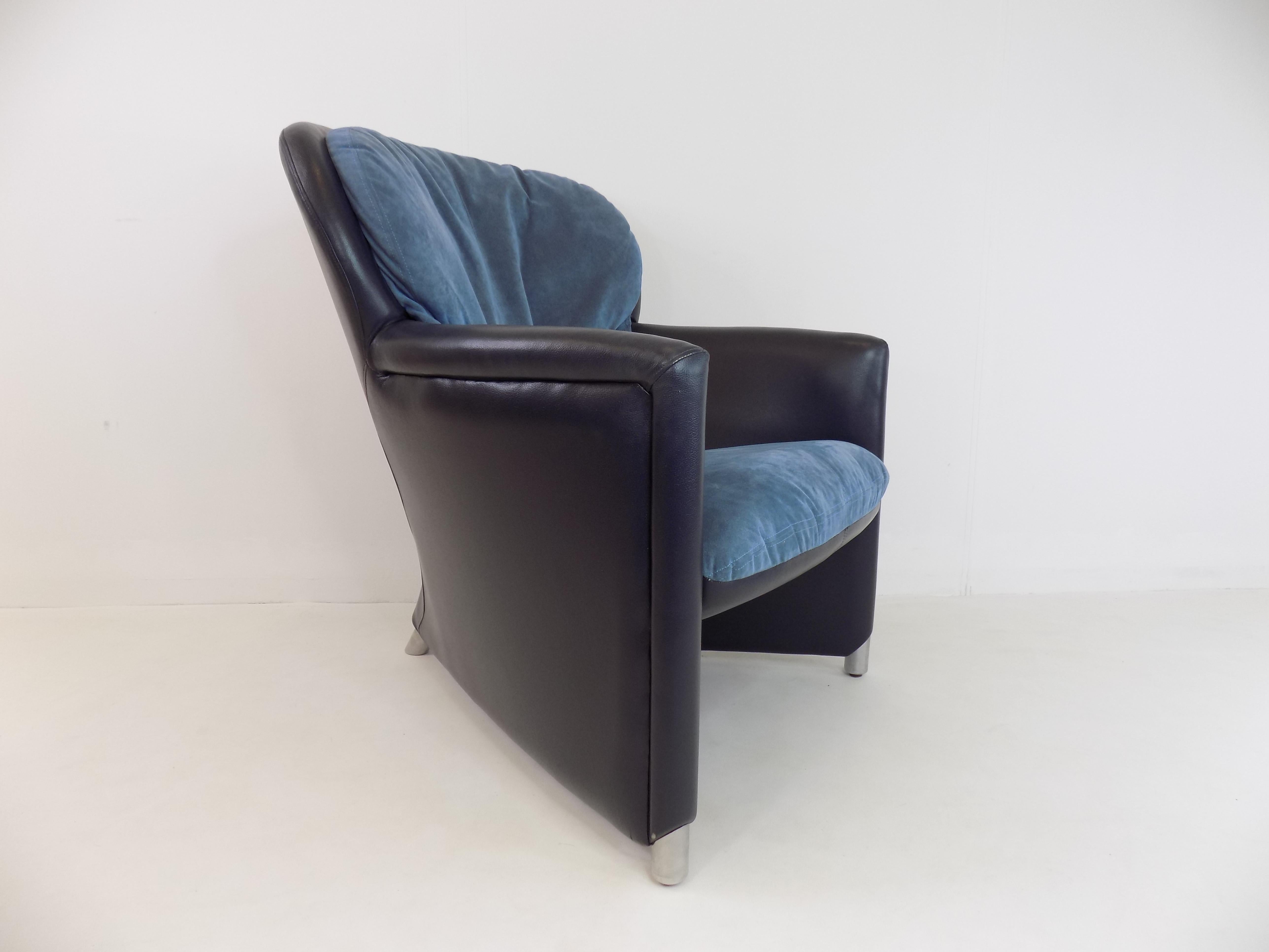 Dutch Leolux Excalibur leather armchair by Jan Armgardt