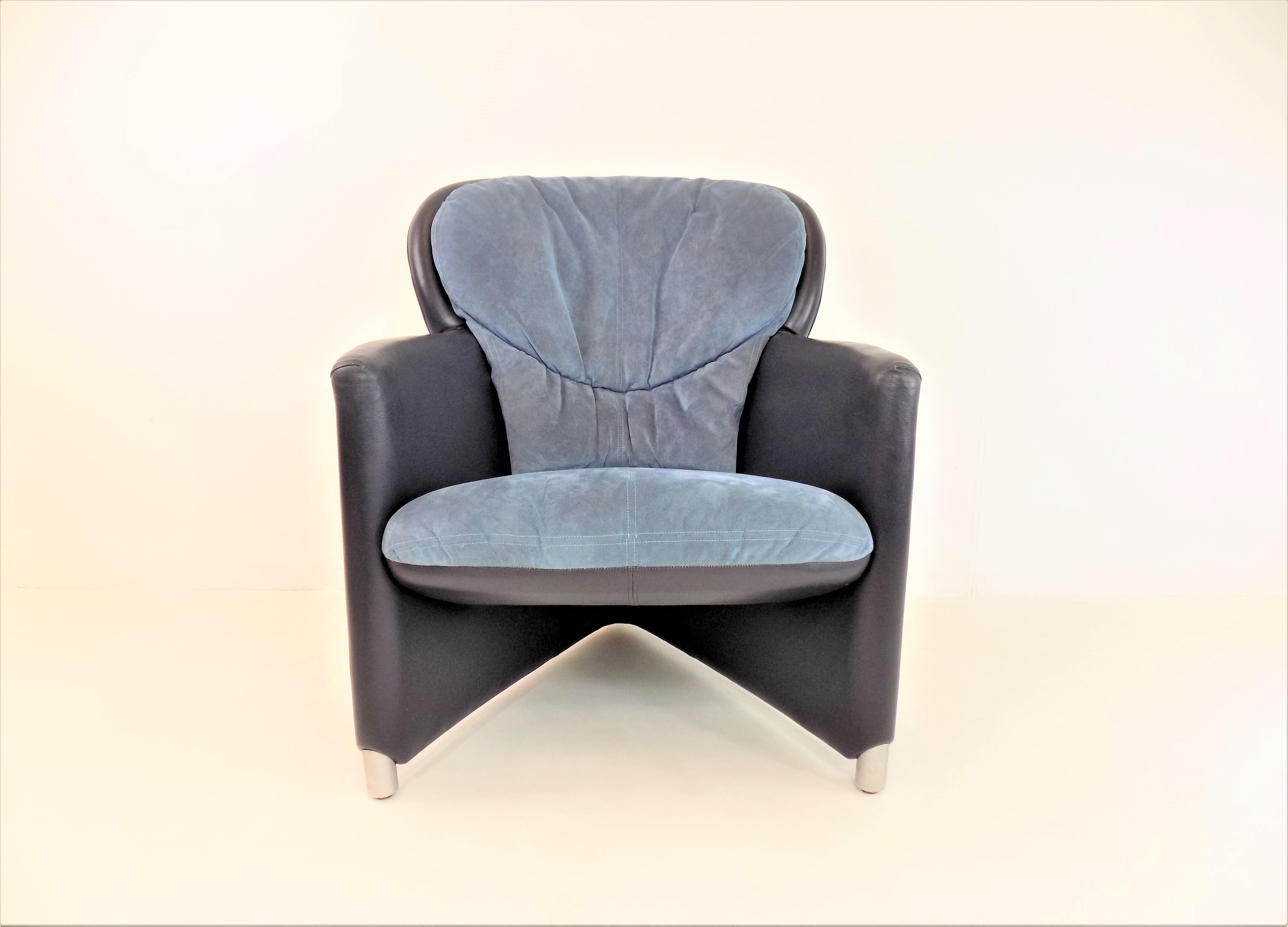 Leolux Excalibur leather armchair by Jan Armgardt In Good Condition In Ludwigslust, DE