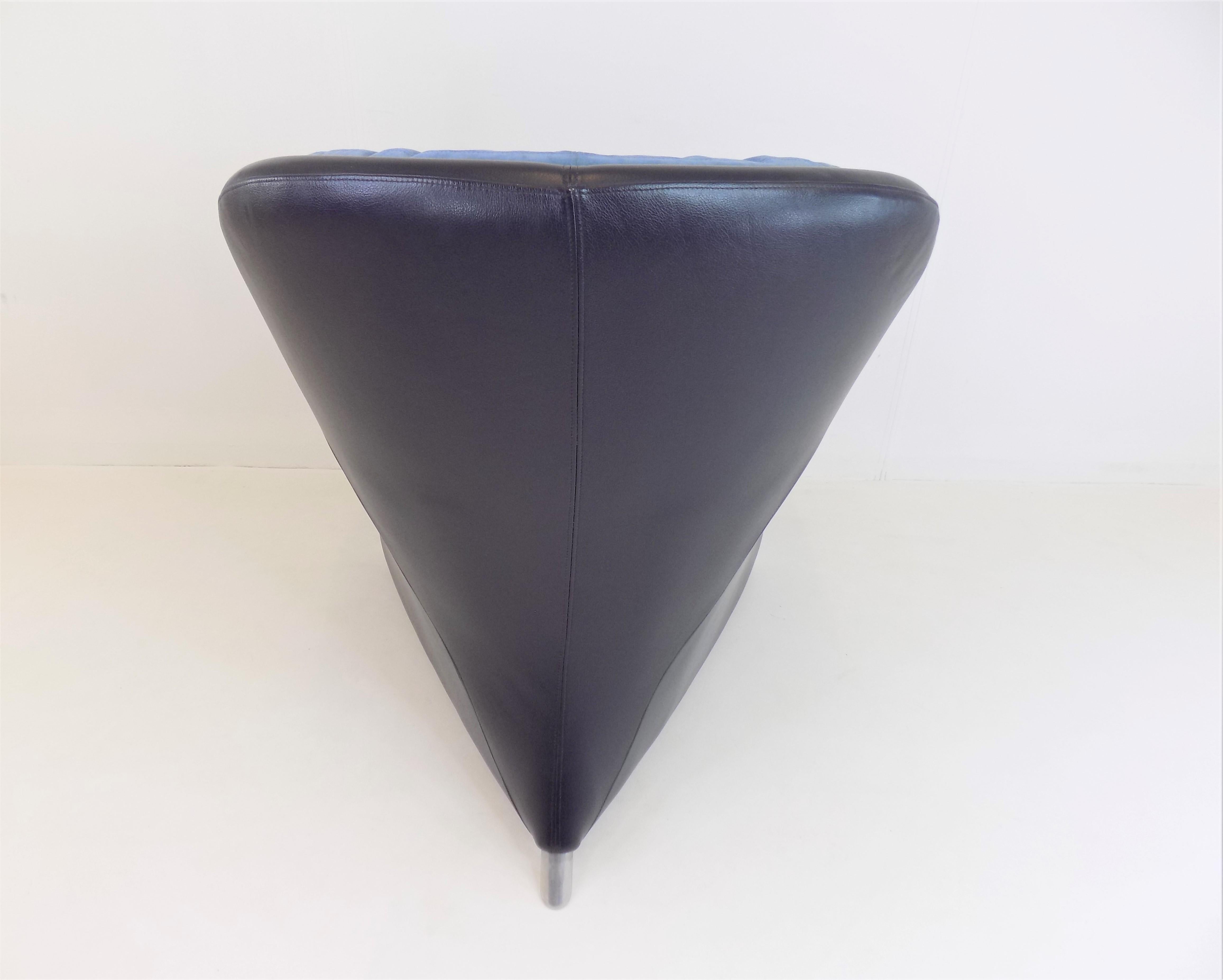 Late 20th Century Leolux Excalibur leather armchair by Jan Armgardt