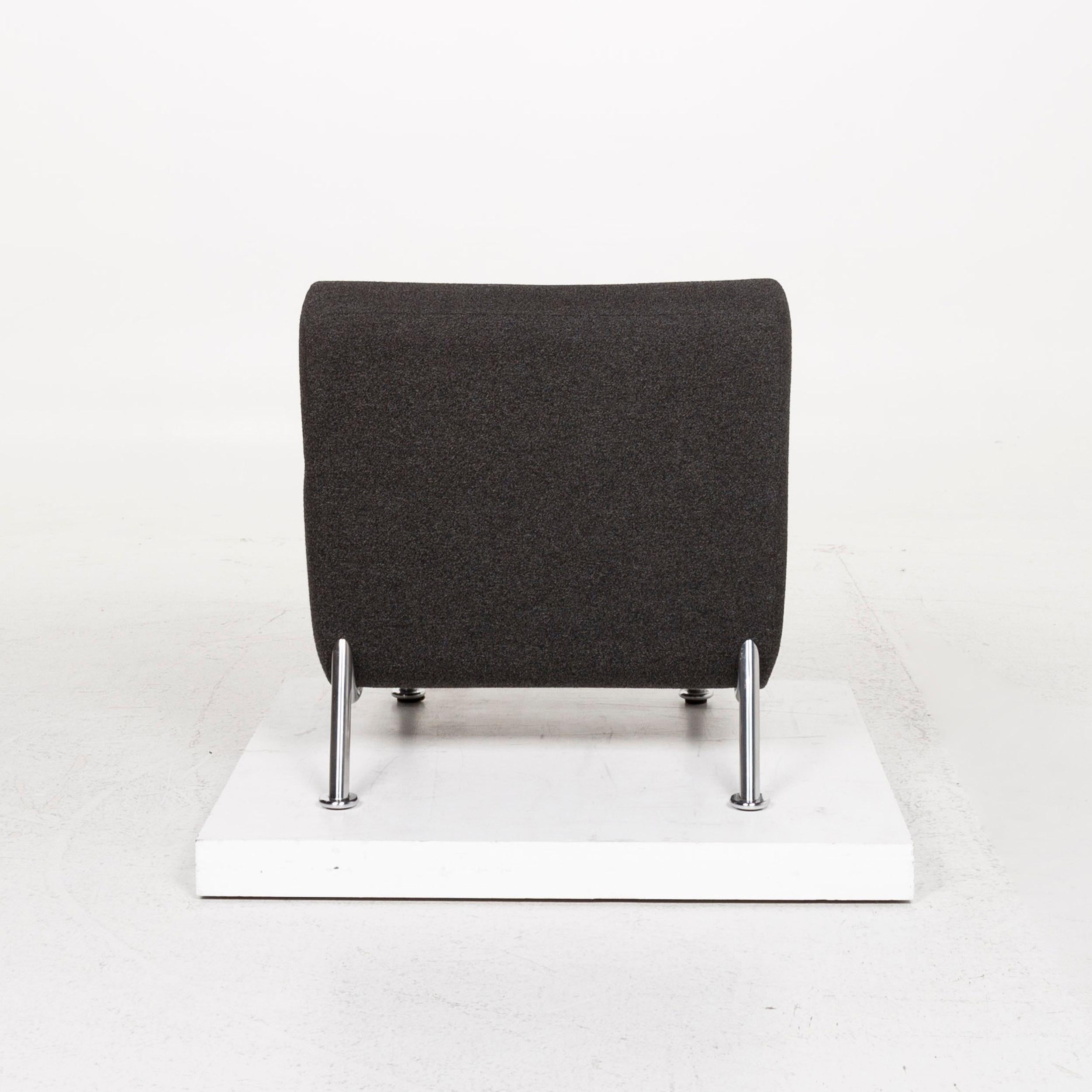 Leolux Fabric Armchair Black For Sale 2