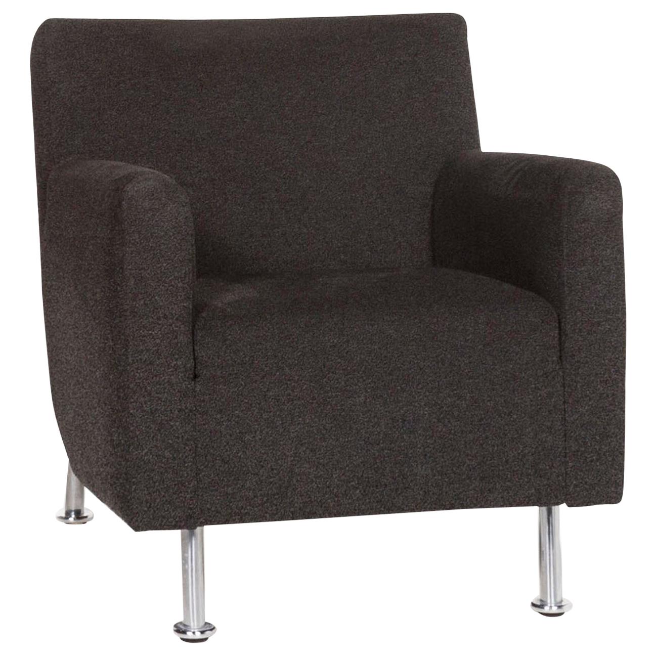 Leolux Fabric Armchair Black For Sale