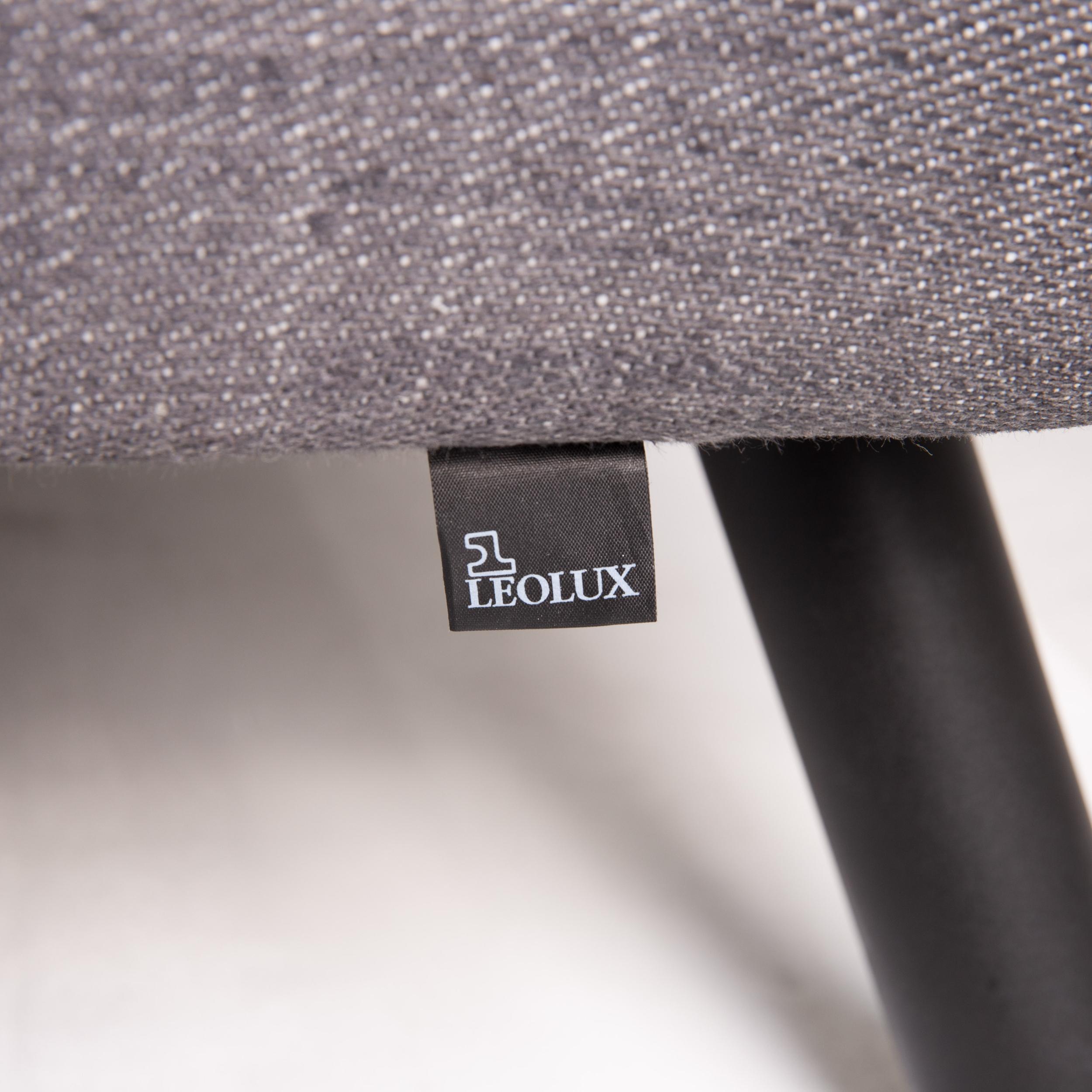 Contemporary Leolux Fabric Sofa Gray Three-Seat For Sale