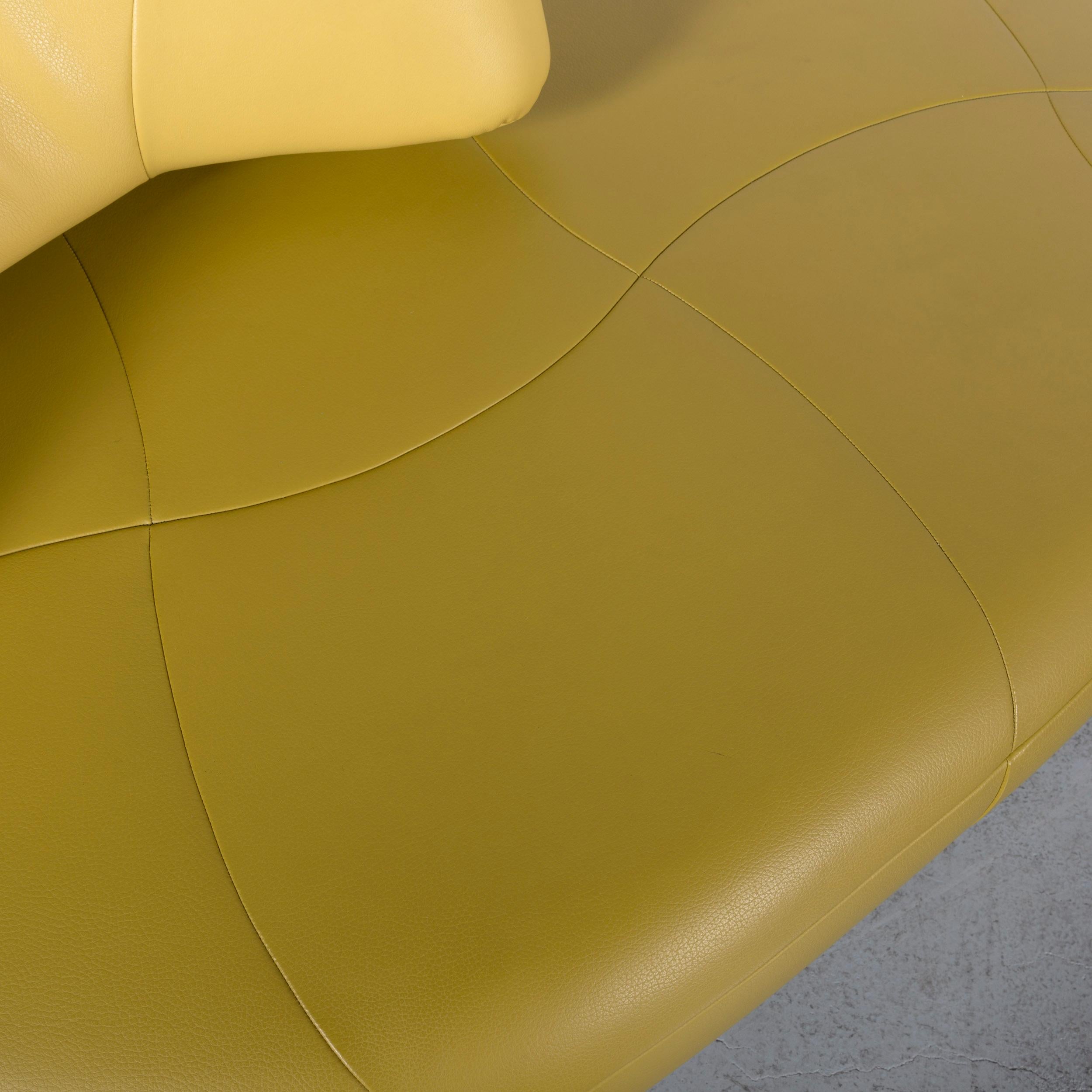 Leolux Kikko Designer Sofa Set of Two-Seat and Bench in Green In Excellent Condition In Cologne, DE