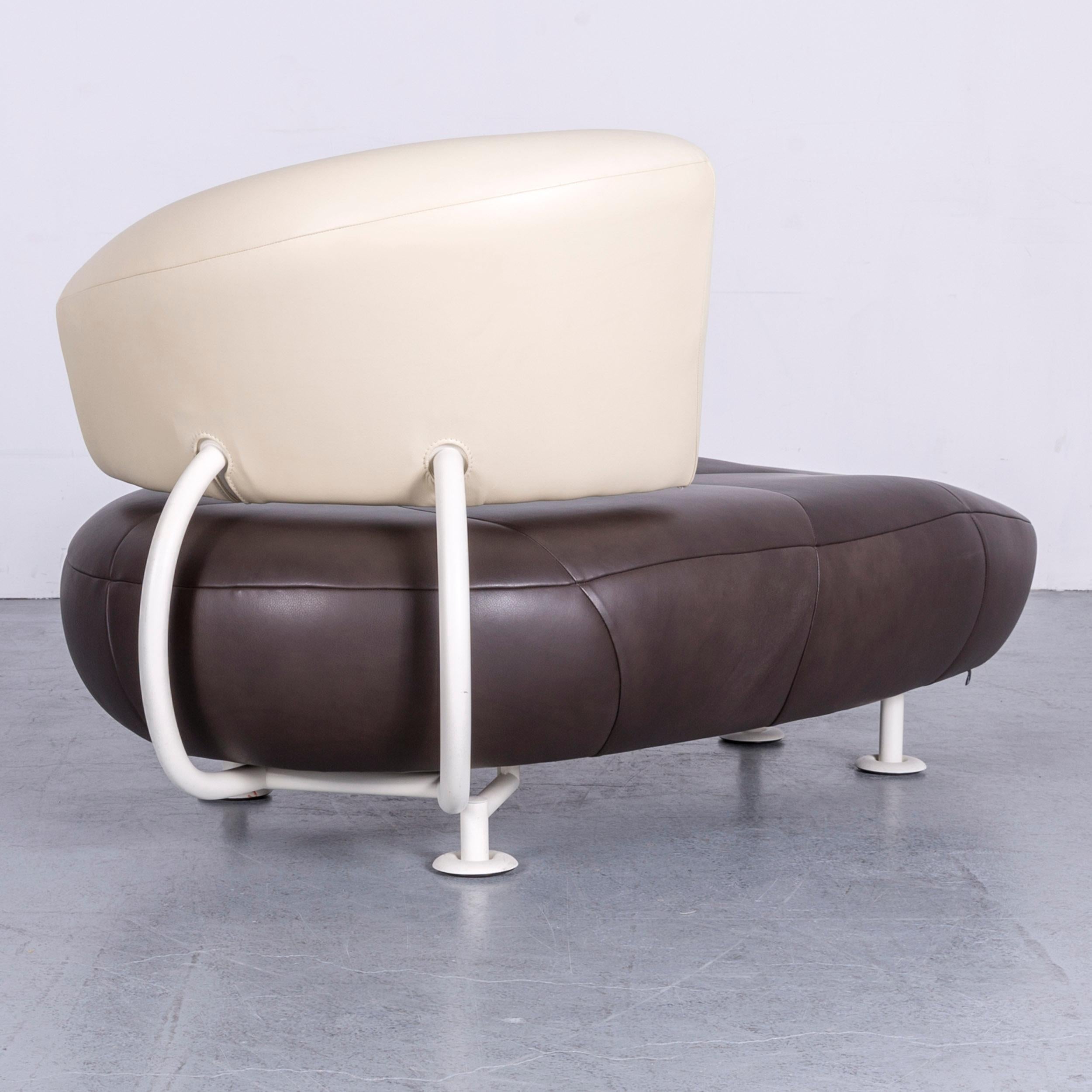 Leolux Kikko Leather Sofa Brown Genuine Leather Lounger Couch (21. Jahrhundert und zeitgenössisch) im Angebot